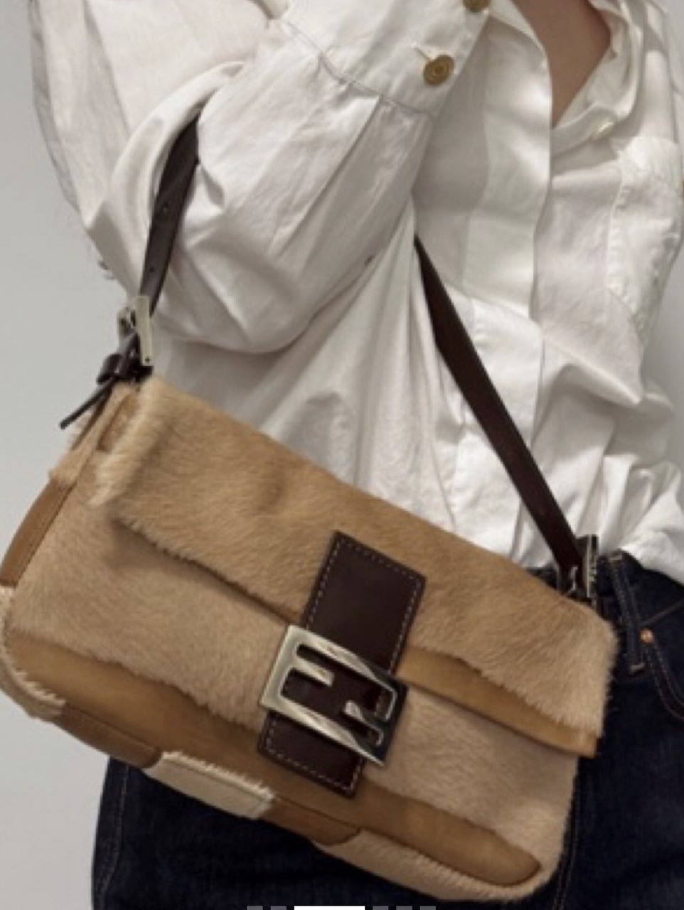 Fendi Fur Baguette Bag