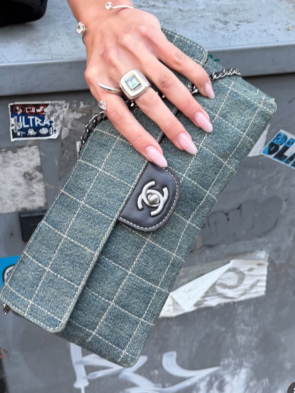 Chanel Plaid Tweed Flap Bag