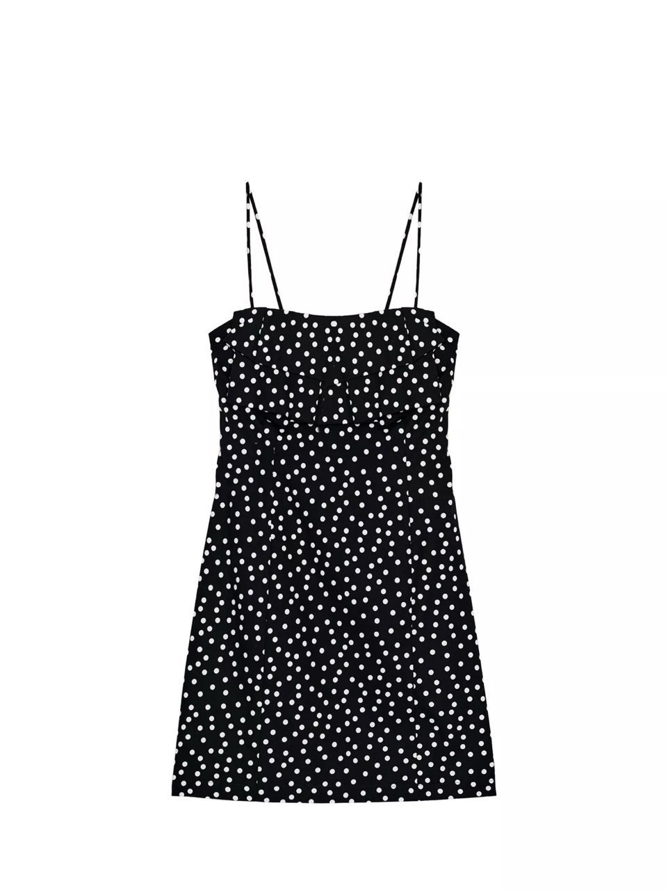 Black Polka Dot Mini Dress