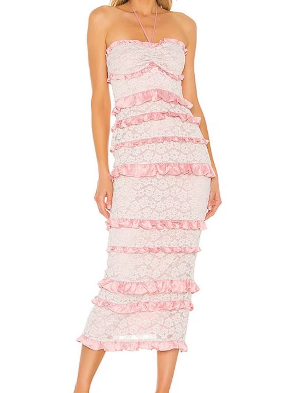 Majorelle Lyla Midi Dress in Cotton Candy