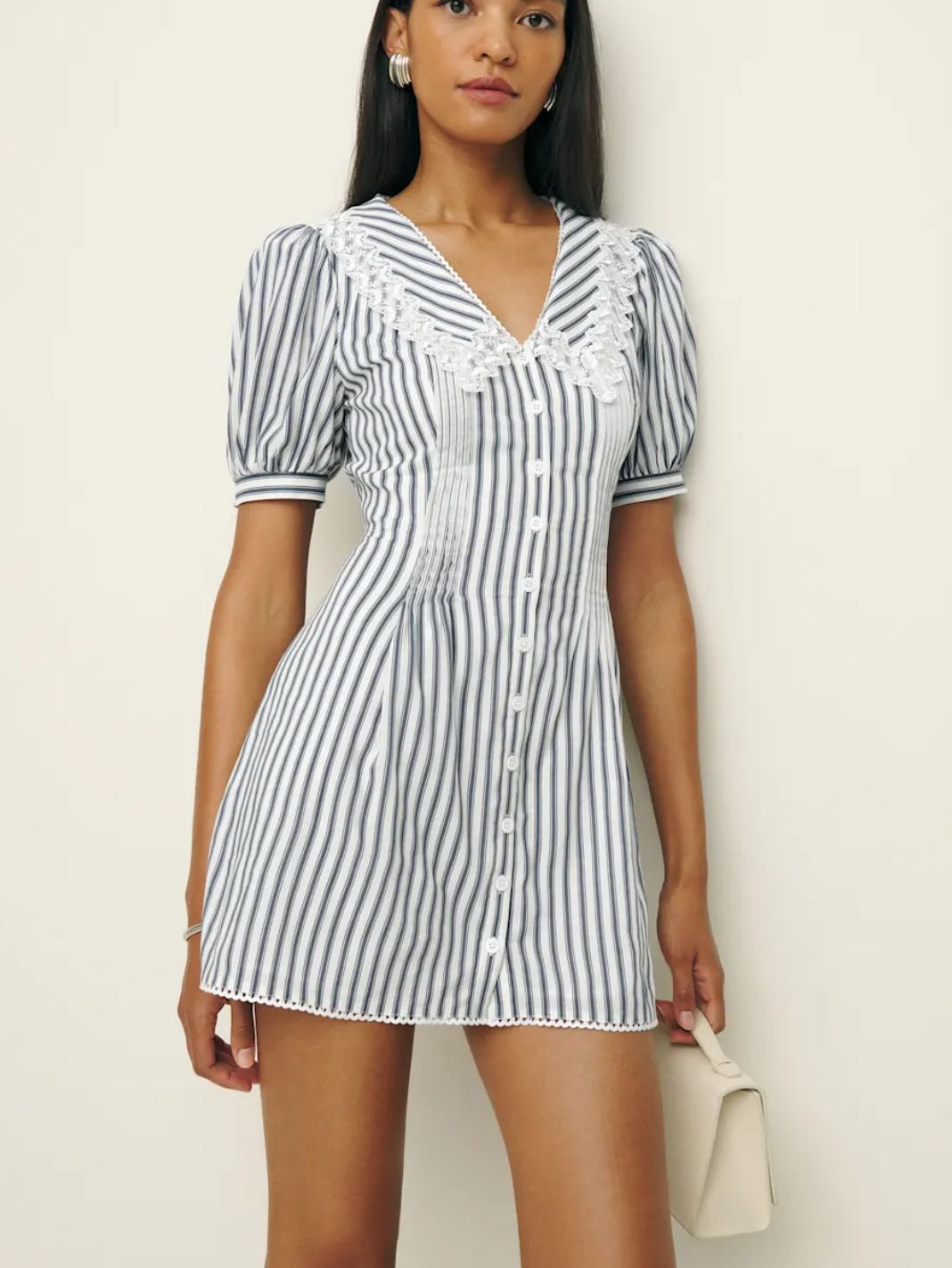Nonie Dress in Antibes Striped