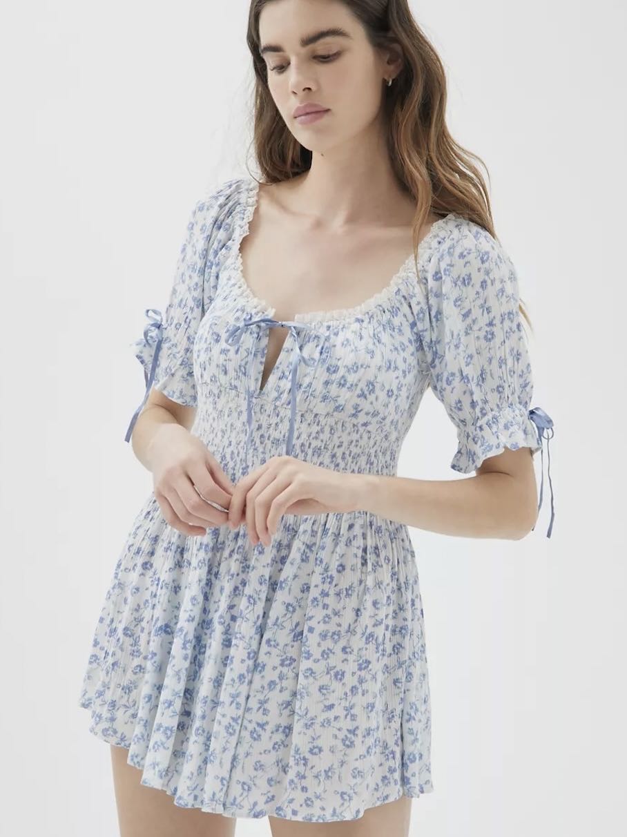 Floral Ruffle Romper
