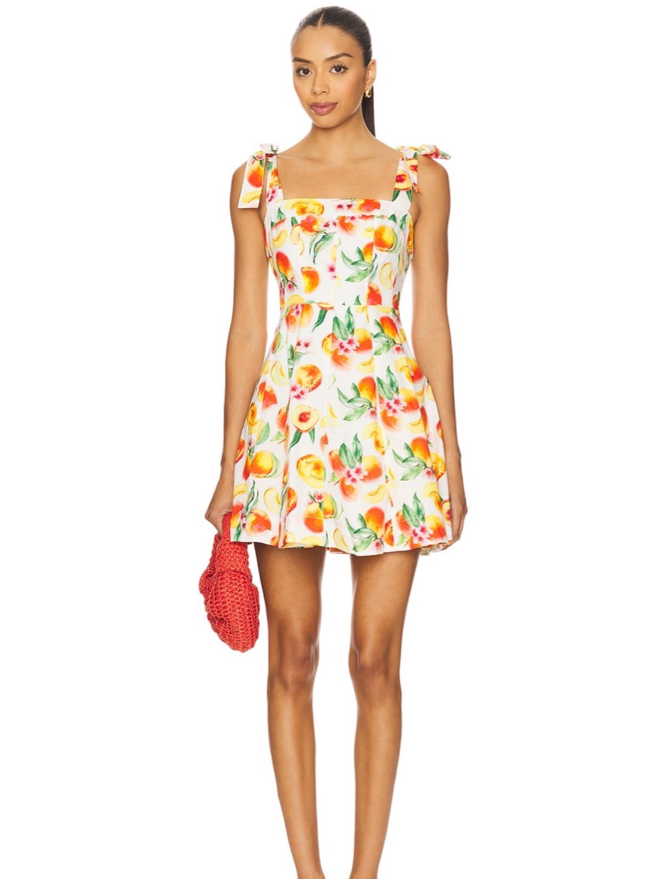 ASTR the label tinesha dress in yellow peach