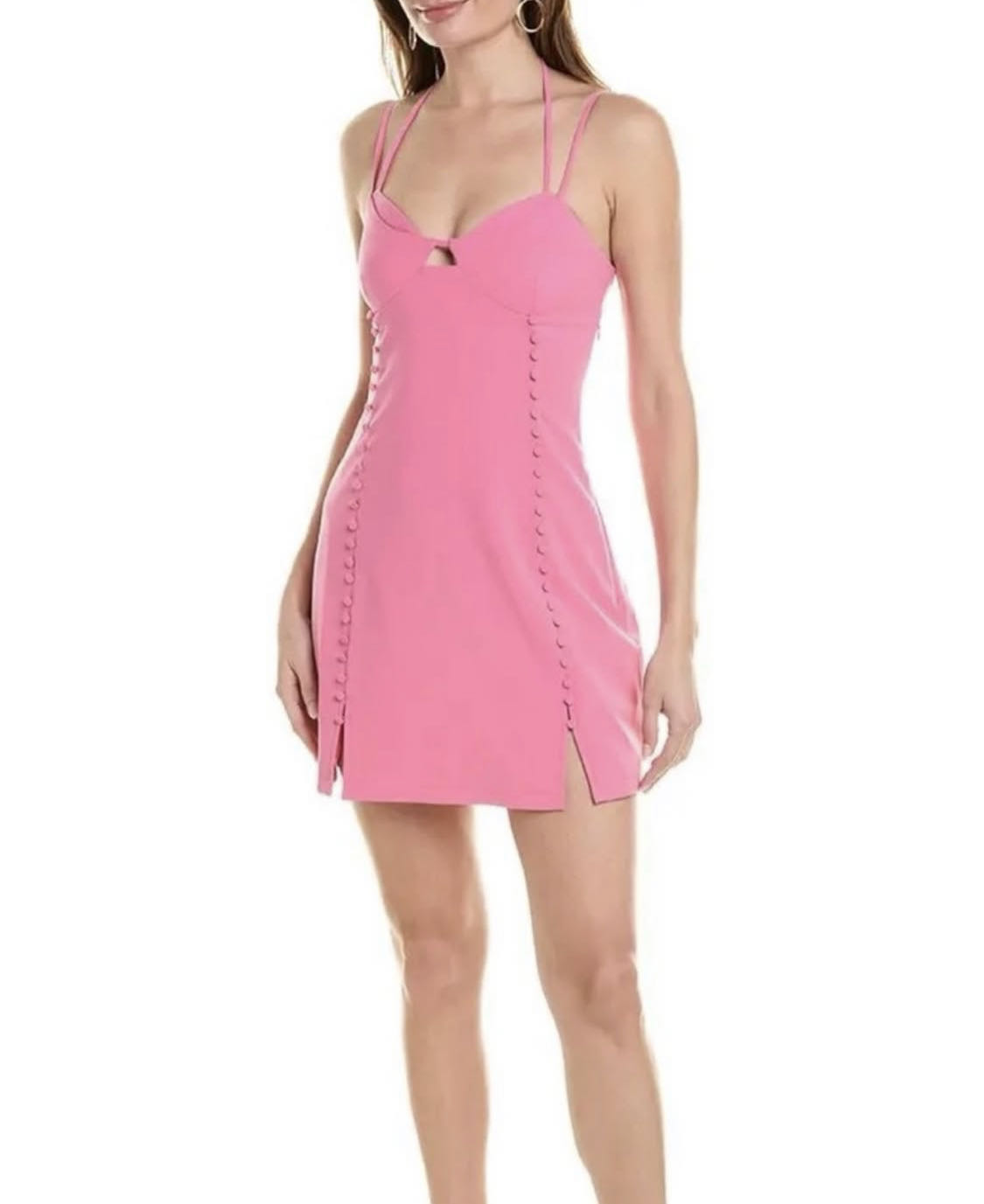 Jonathan Simkhai bubblegum pink dress