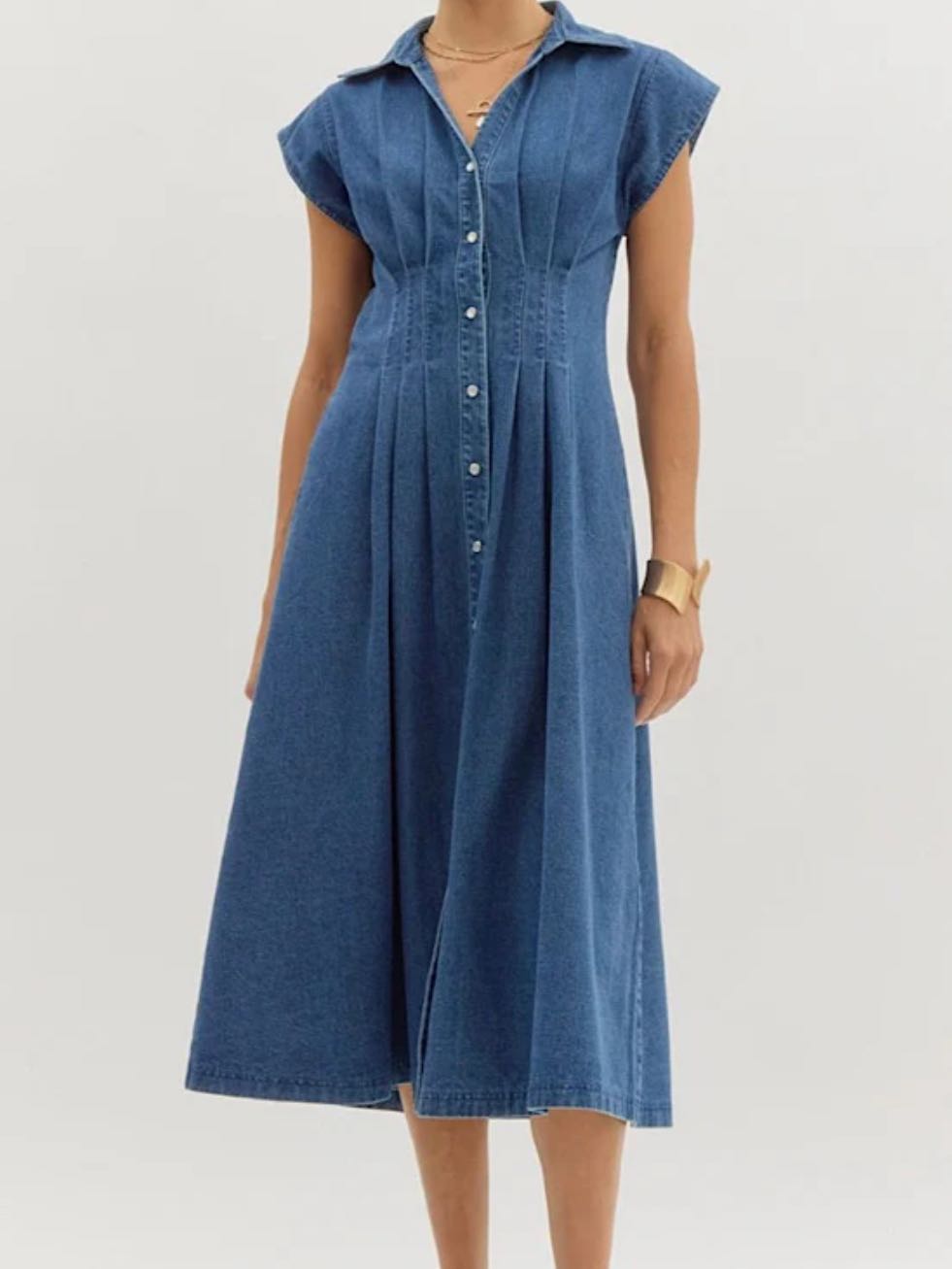 Denim Midi Dress
