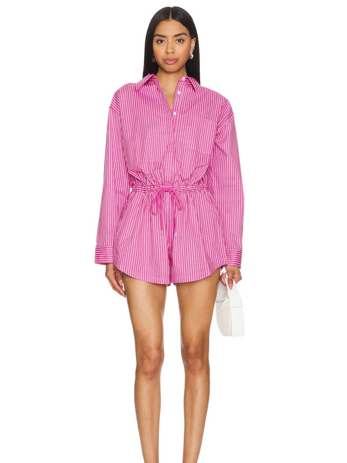 Pistola Amelie Long Sleeve Carnation Pink Romper