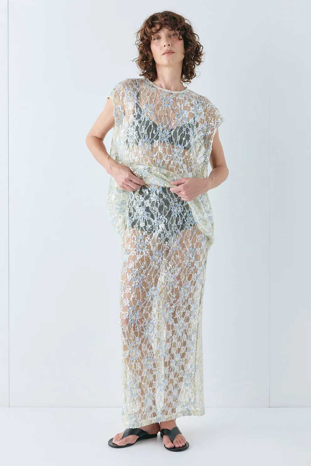 VRG GRL Sparkly Sheer Set