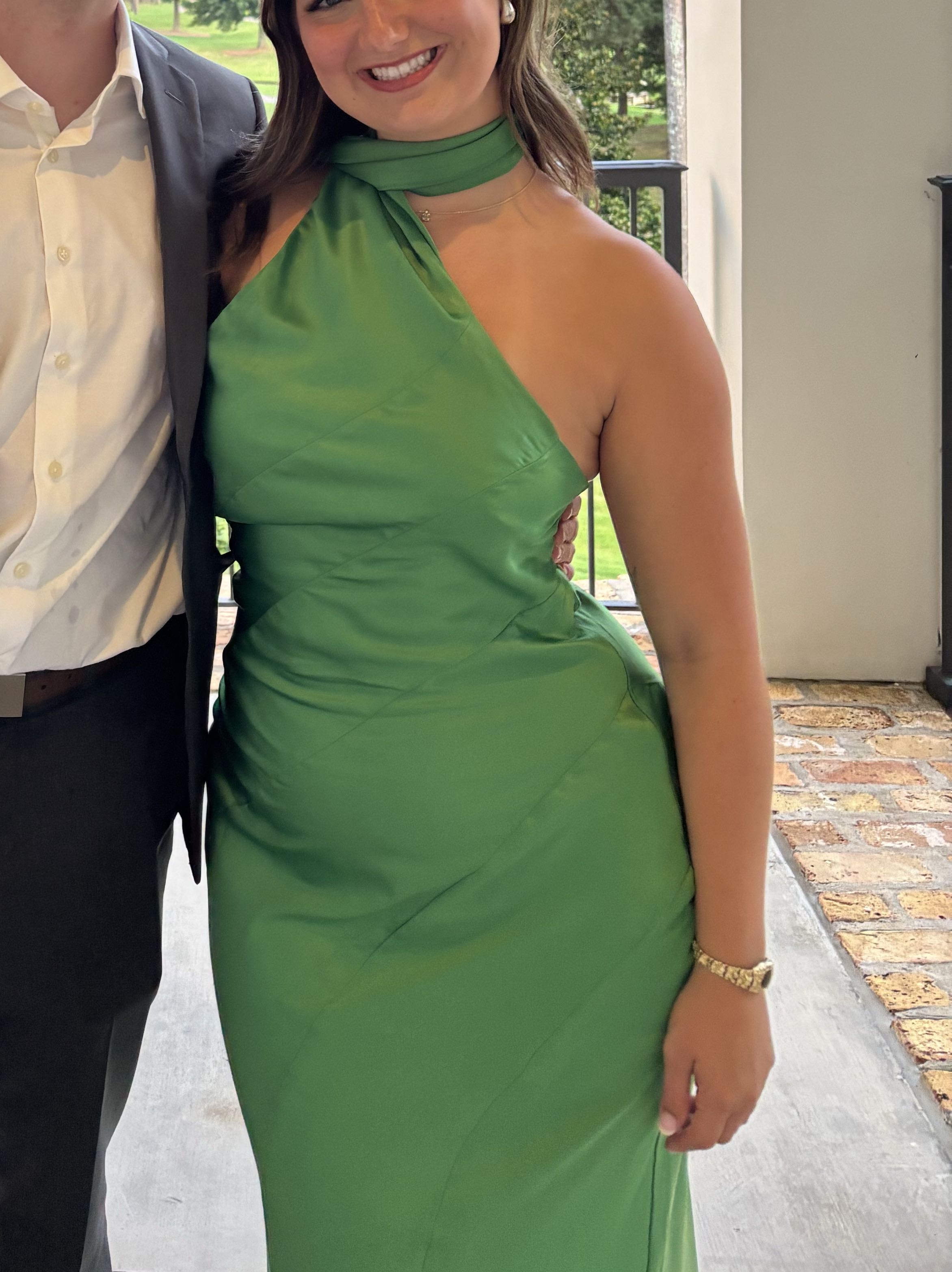 Green Floor Length Dress