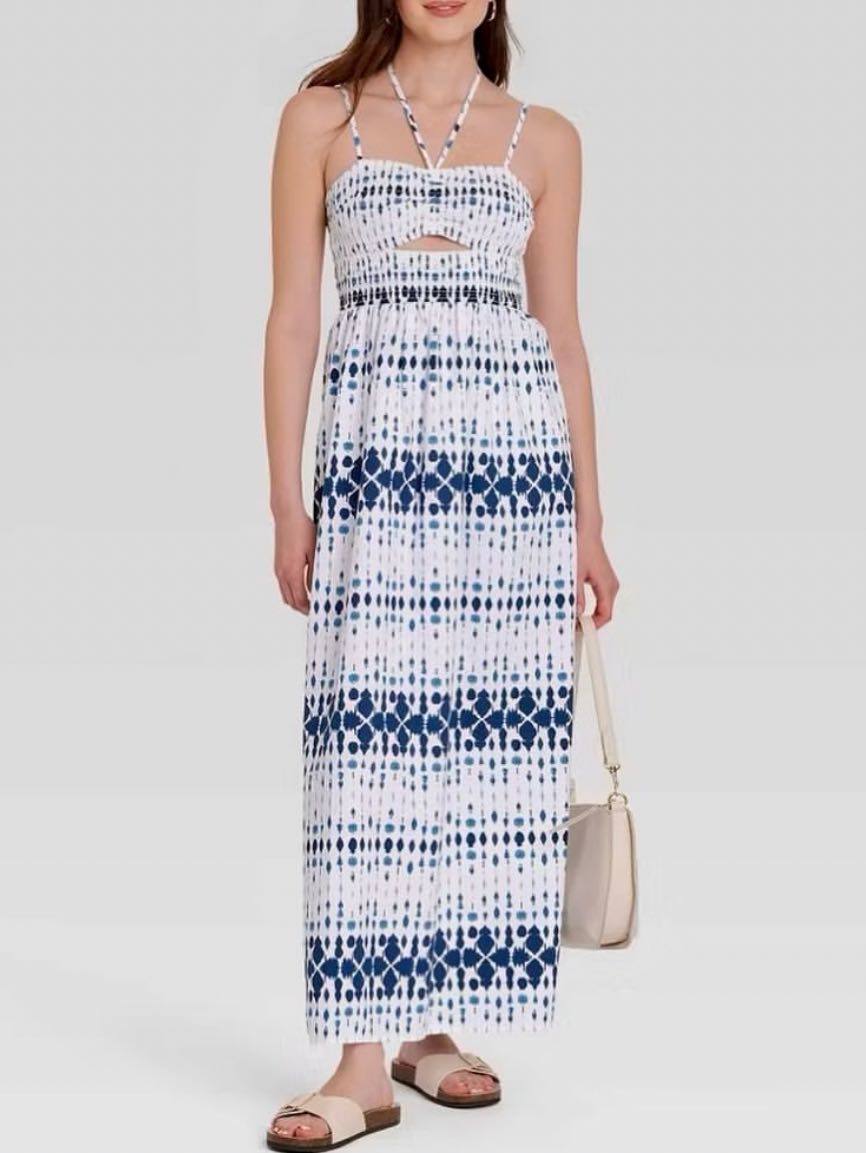 Blue Pattern Dress