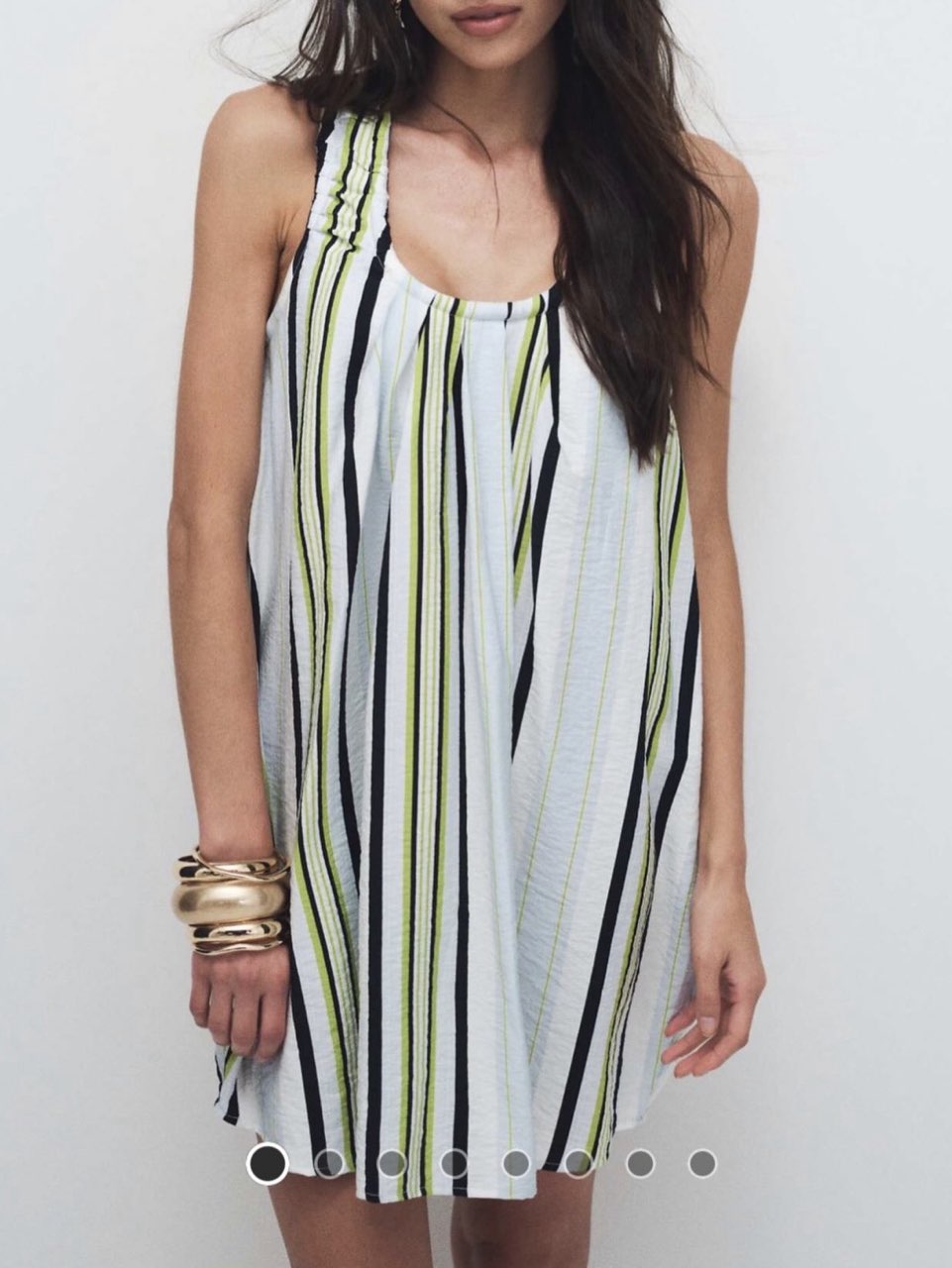 Striped Sleeveless Mini Dress