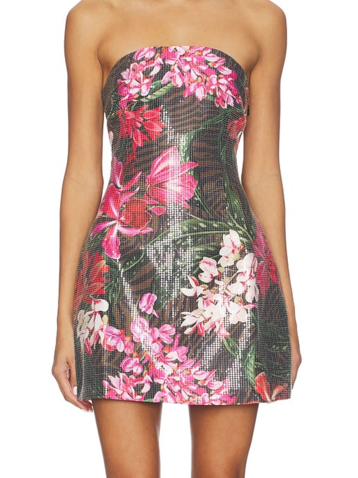 Floral sequin dress