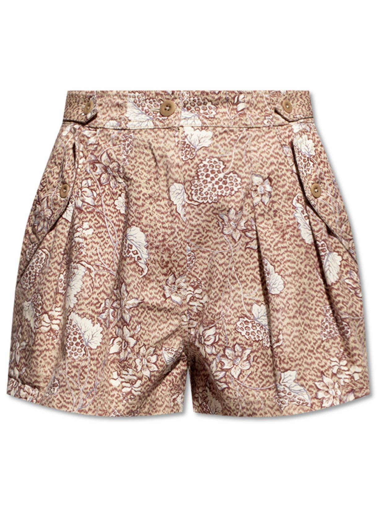 Ulla Johnson Floral Print Mini Shorts