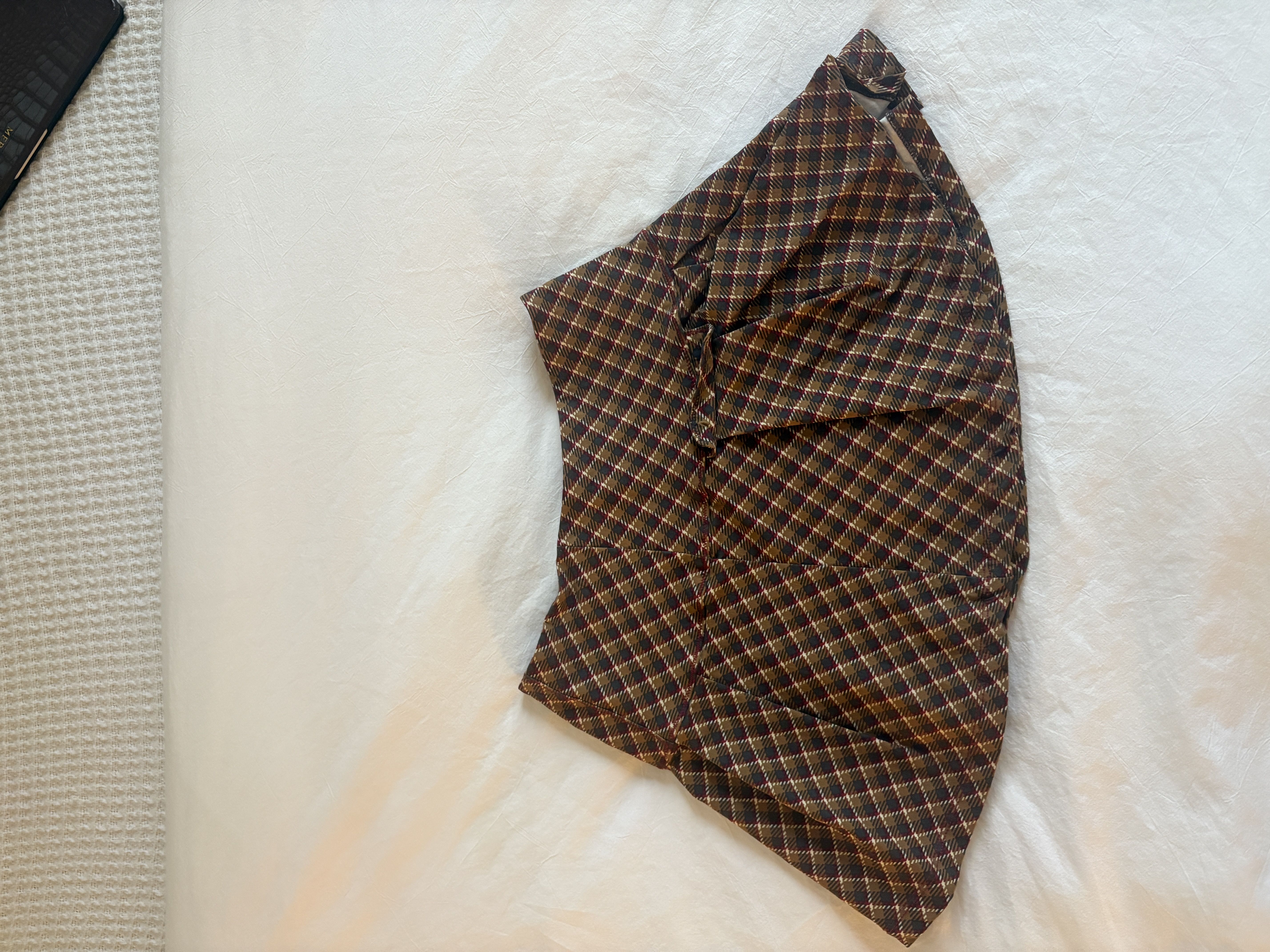 Brown Button Up + Skirt Set!