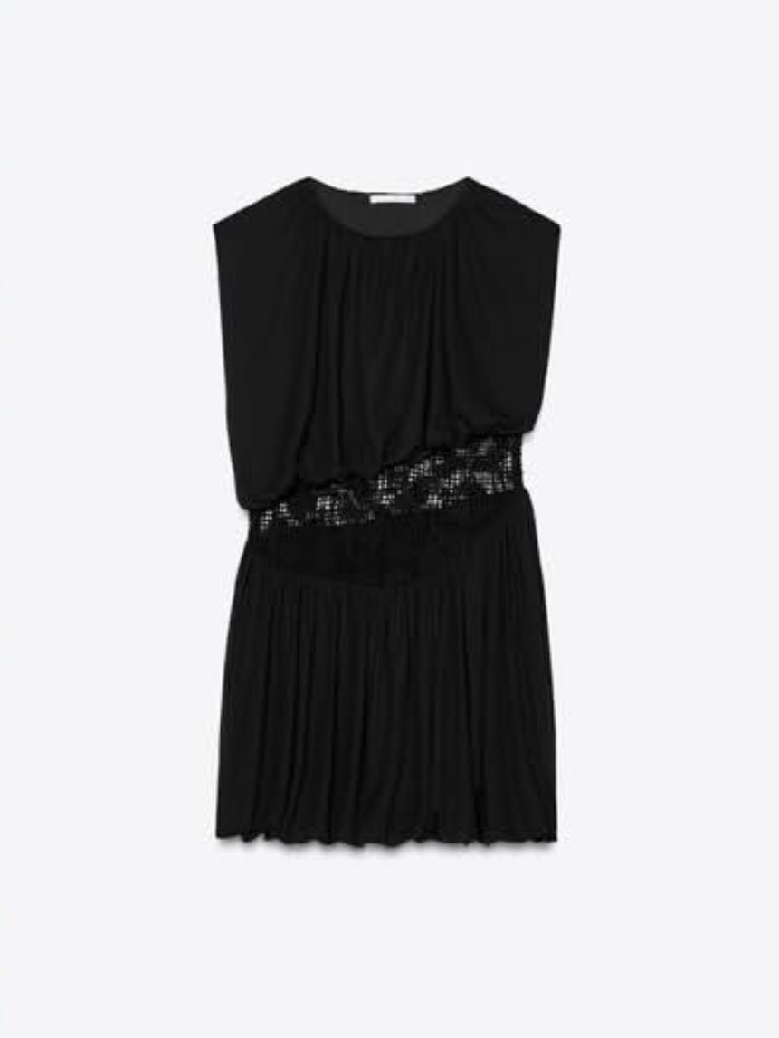 Sleeveless embroidered mini dress