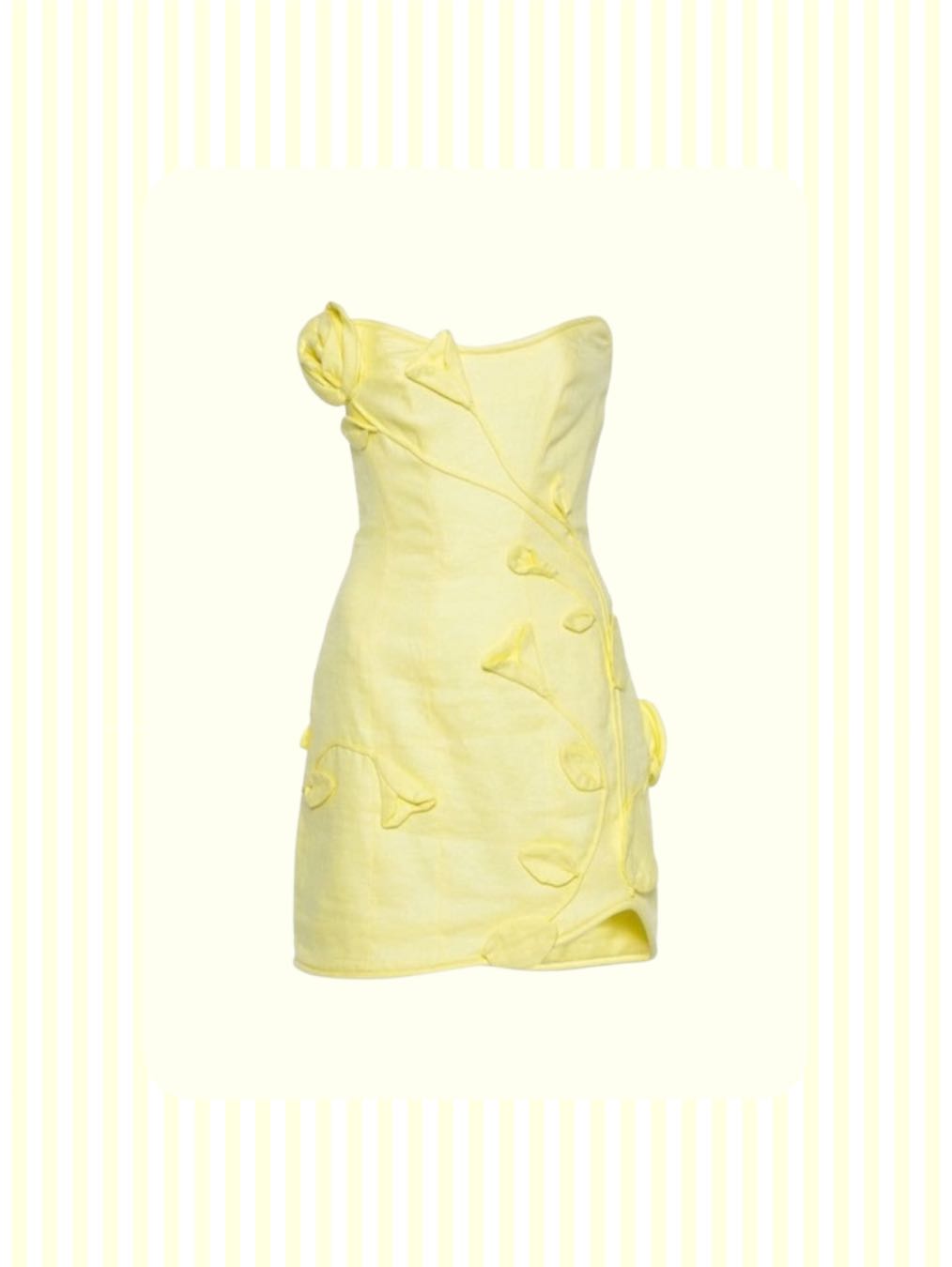 Yellow Floral Mini Dress