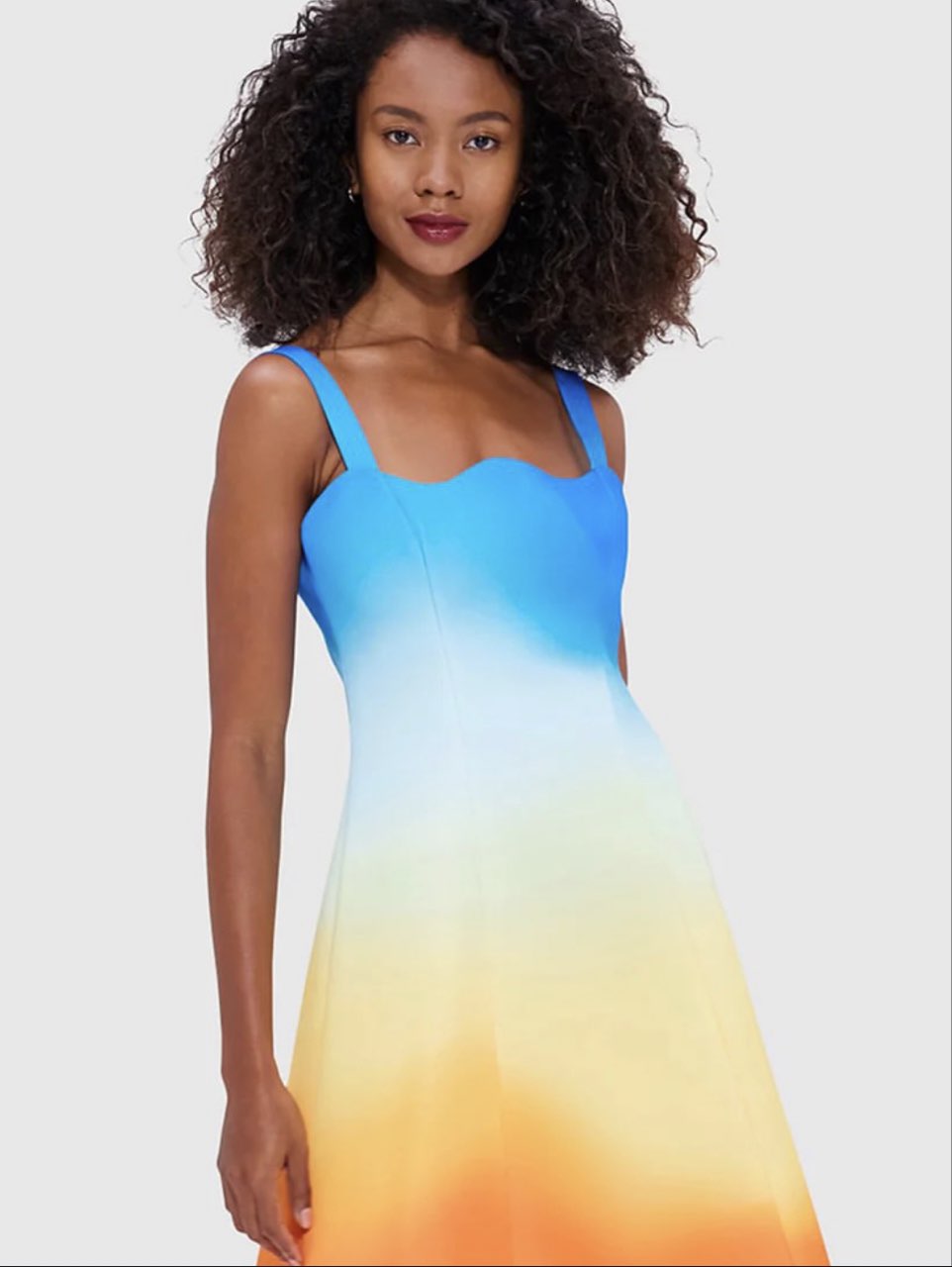 Ombre A-Line Maxi Dress