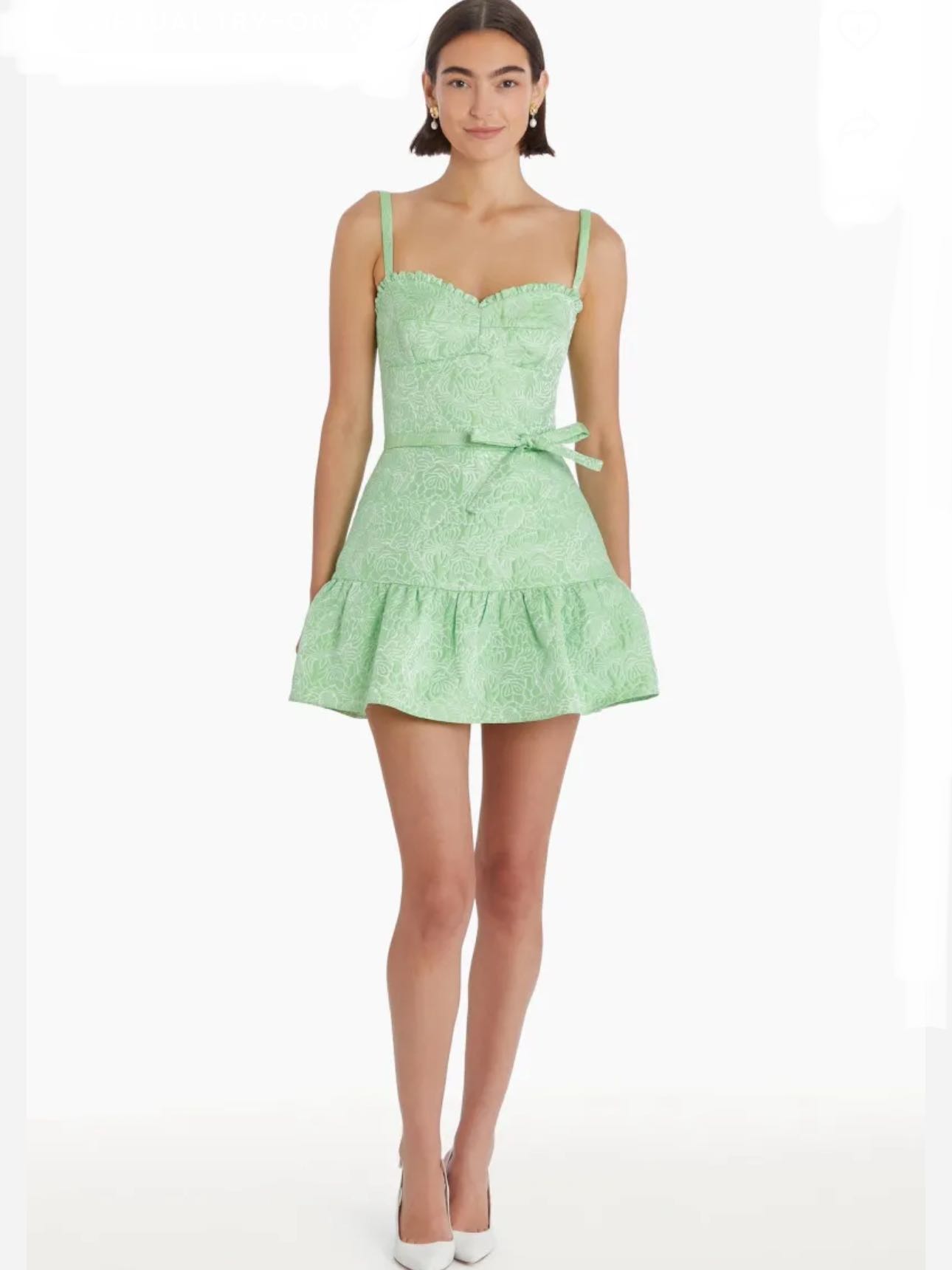 Green Amanda Uprichard mini romper
