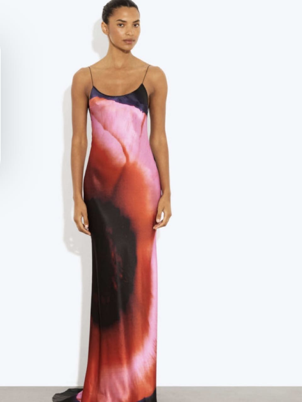 Abstract Print Slip Dress