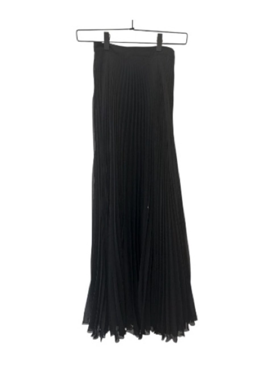 Black Pleated Maxi Skirt