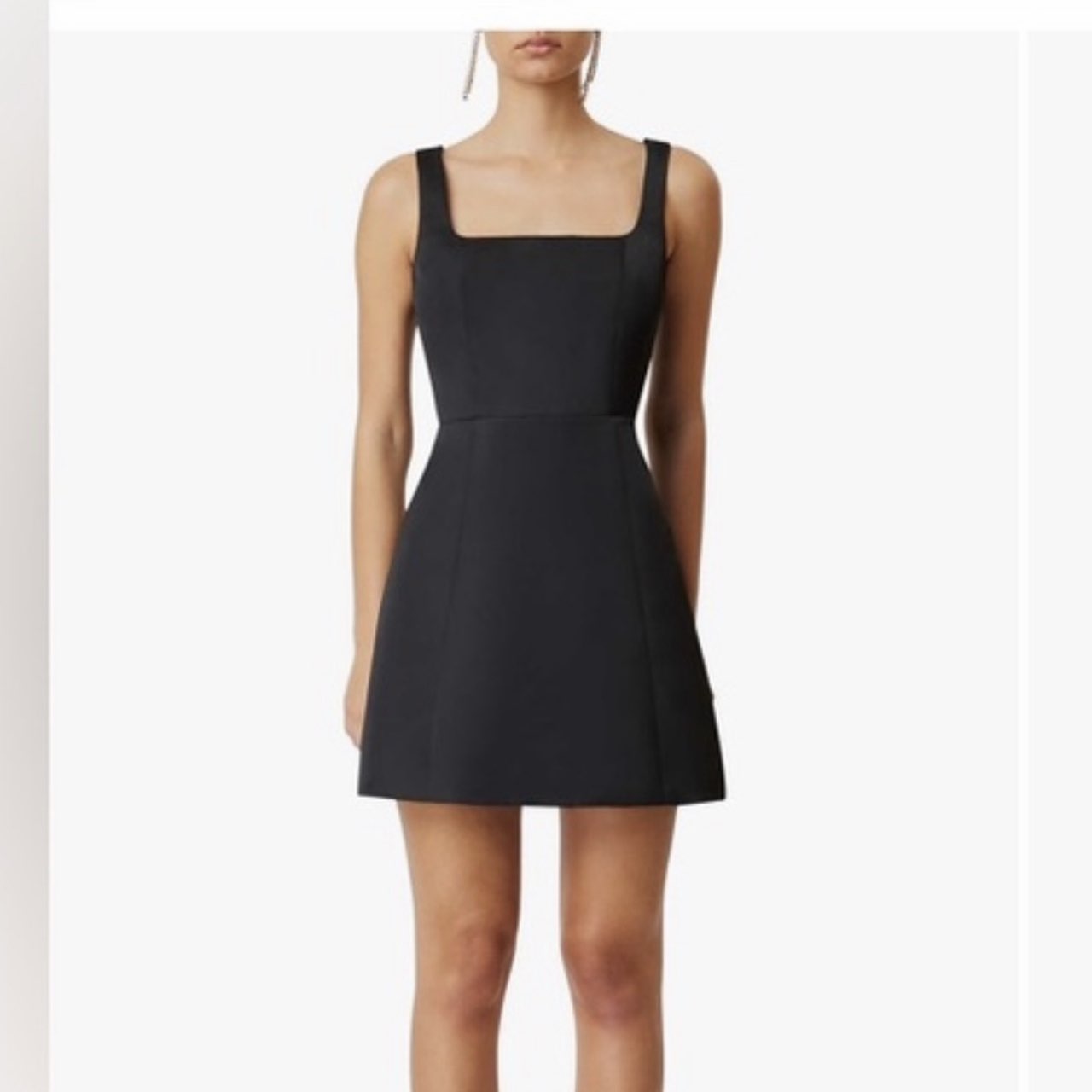 Elliatt Black Square Neck Mini Dress