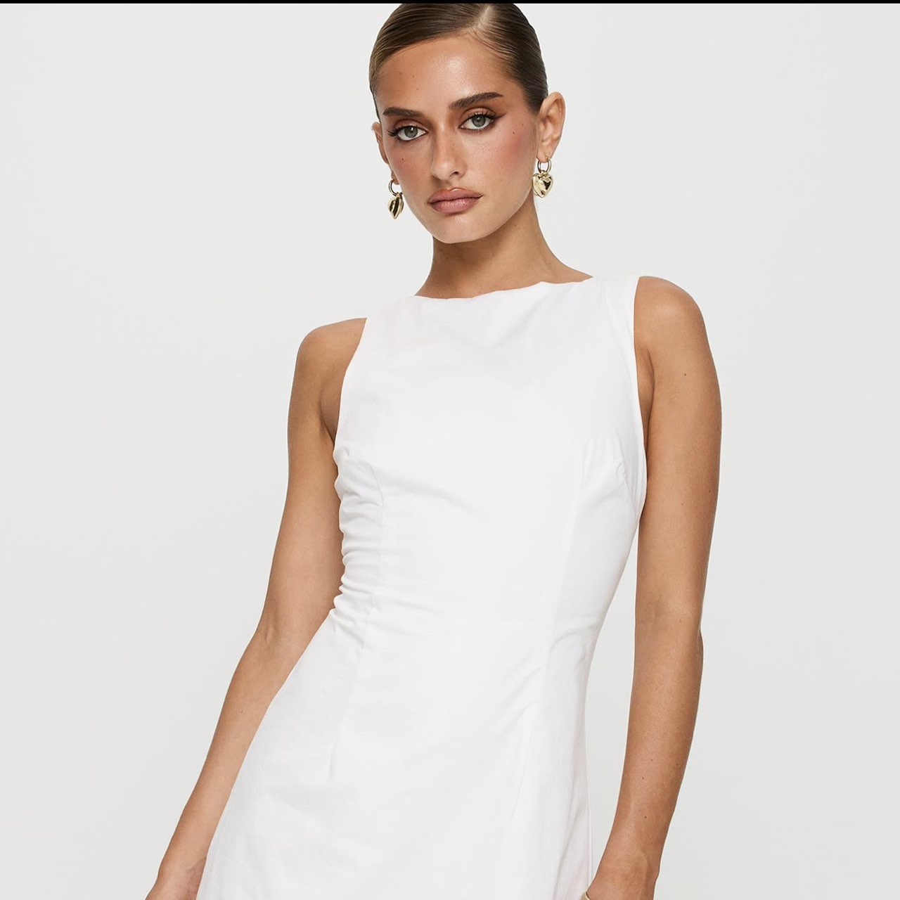 Princess Polly White Romper Dress