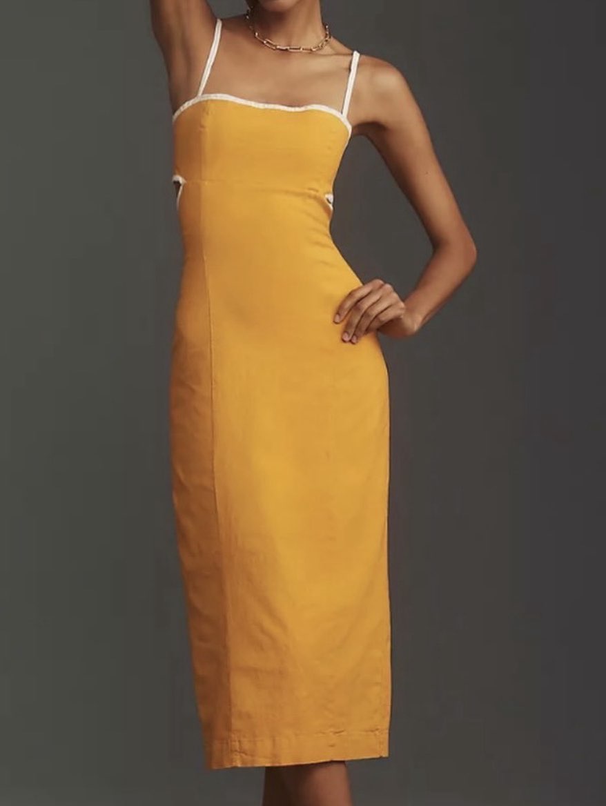 Mustard Yellow Two-Piece Midi Skirt Set