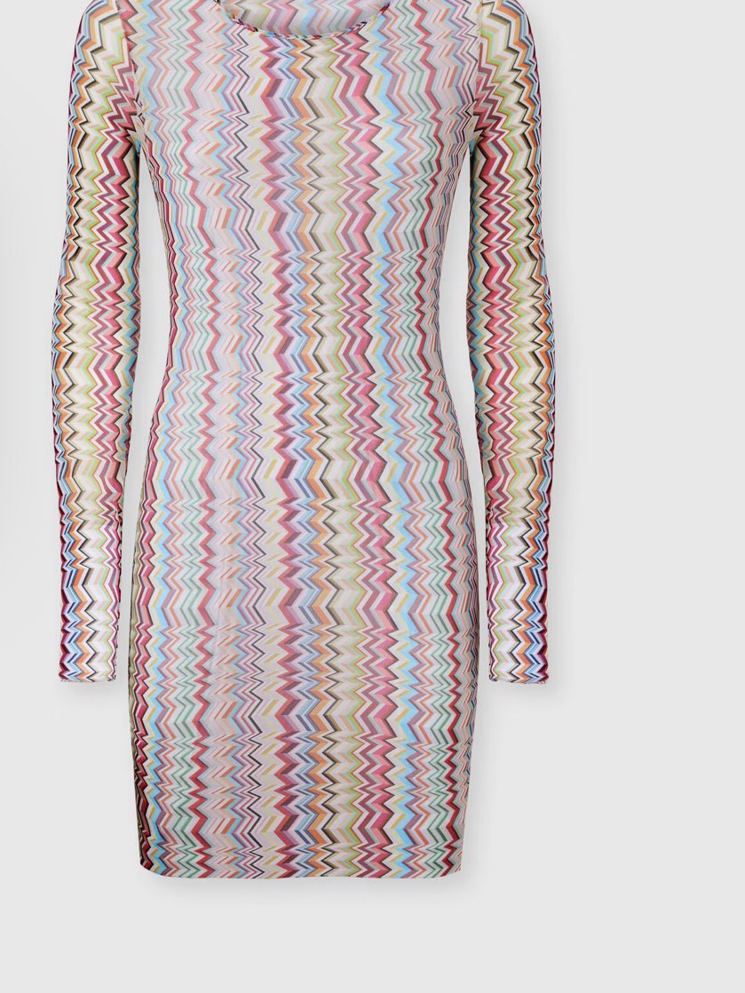 Multicolor Zigzag Bodycon Dress