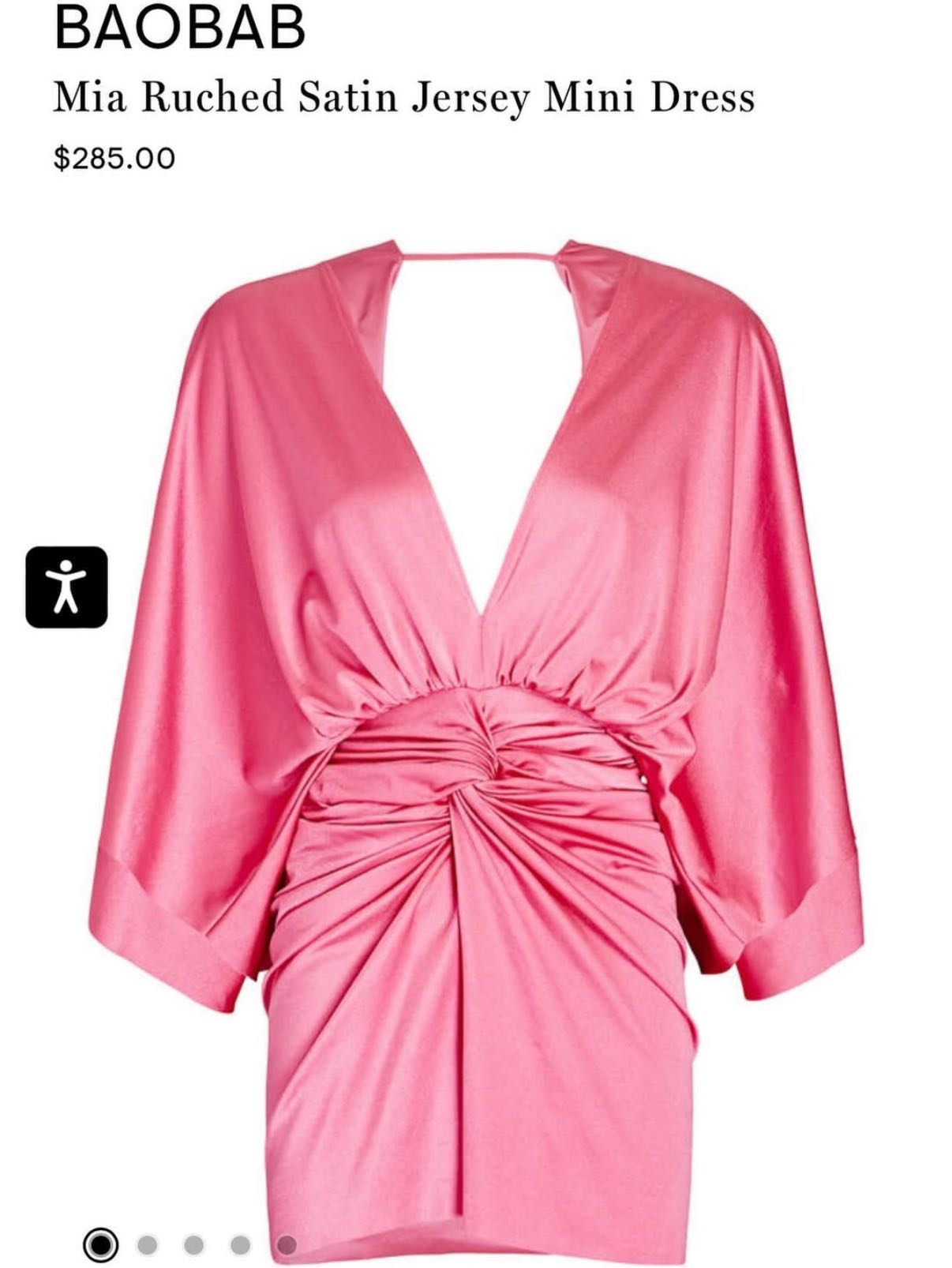 Satin Jersey Mini Dress