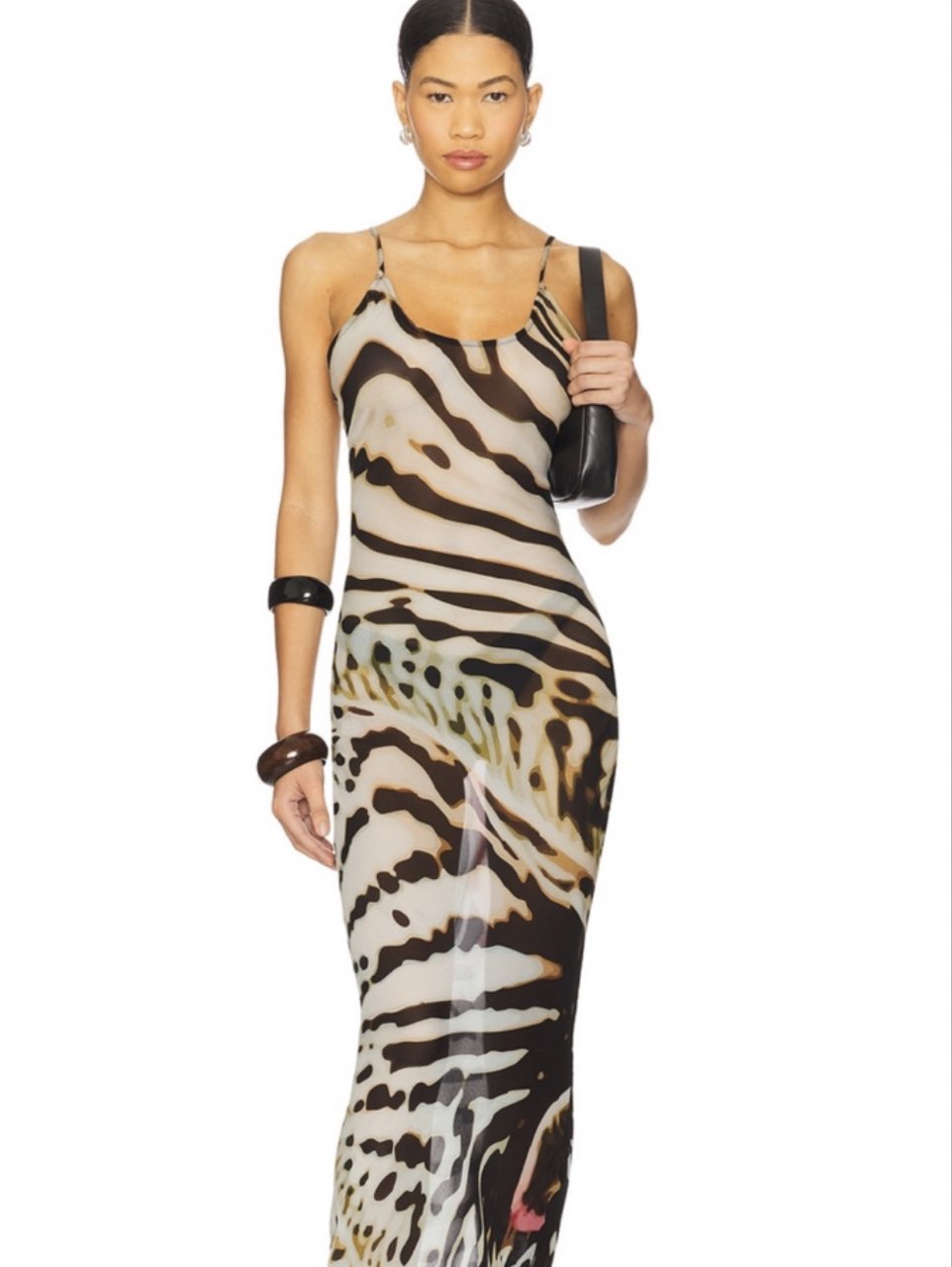 Animal Print Slip Dress