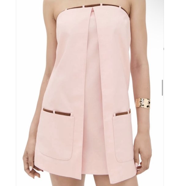 Alexis Pink Strapless Mini Dress