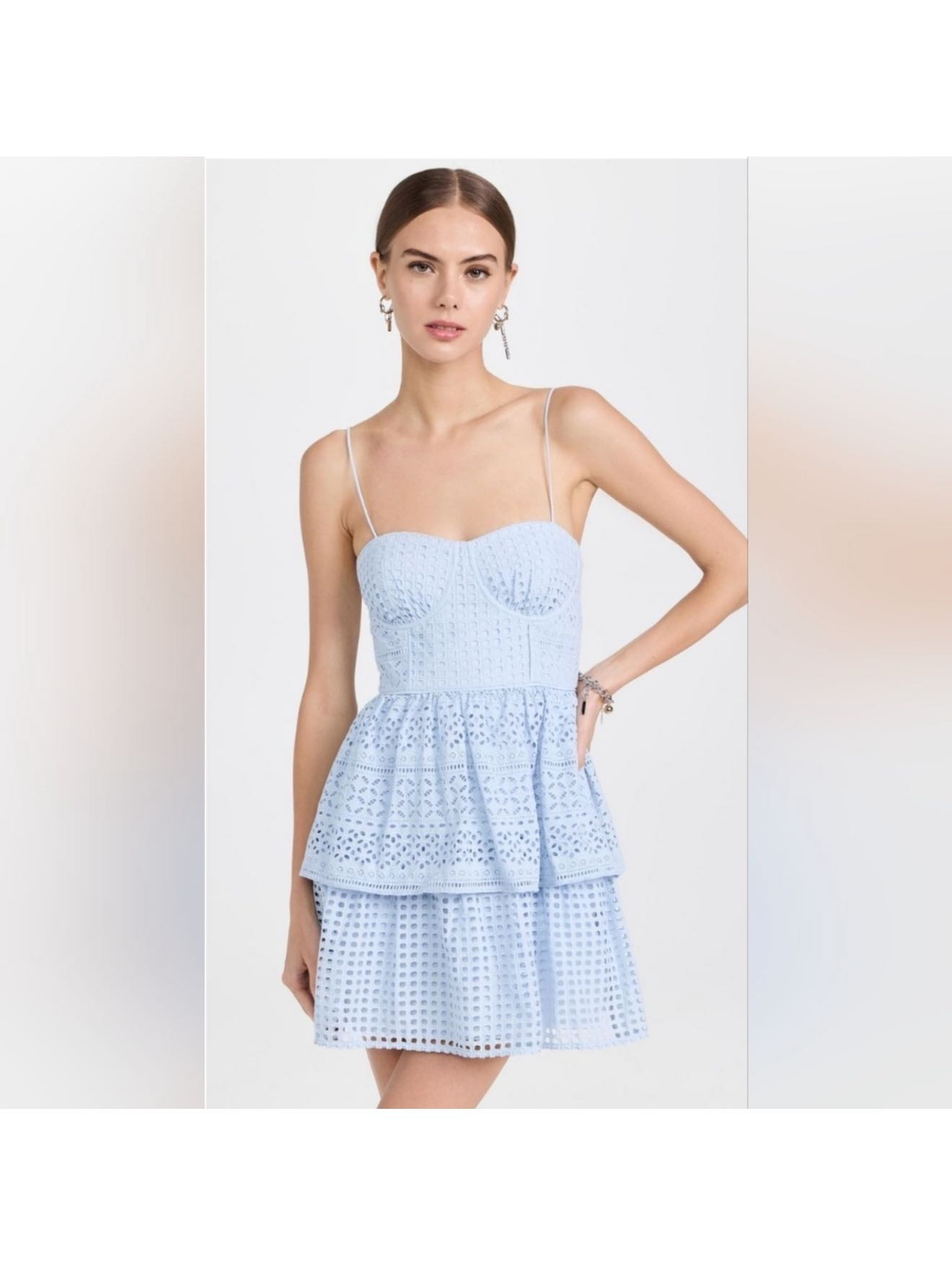 Self Portrait Blue Mini Dress