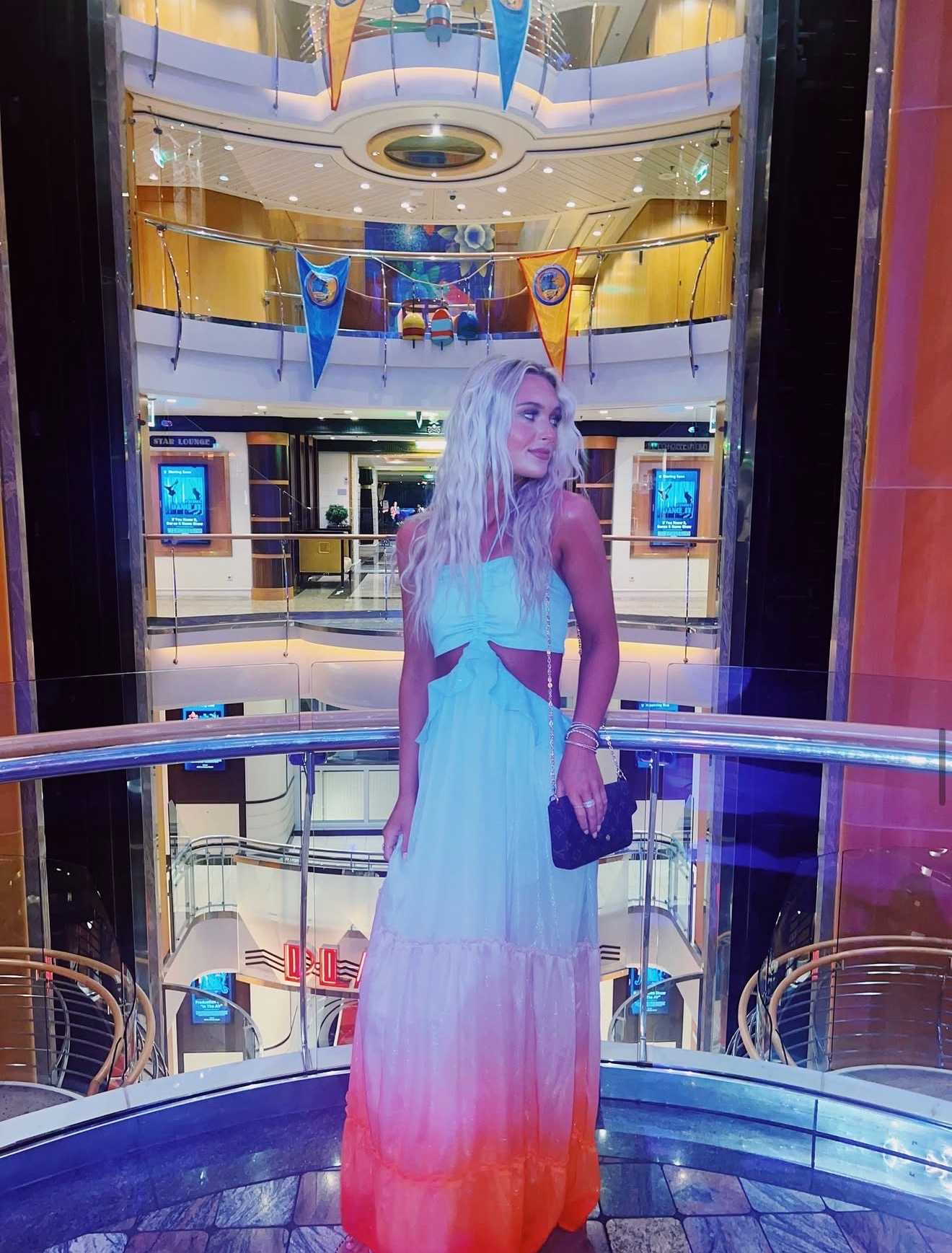 These Three Ombre Cut-Out Maxi Dress