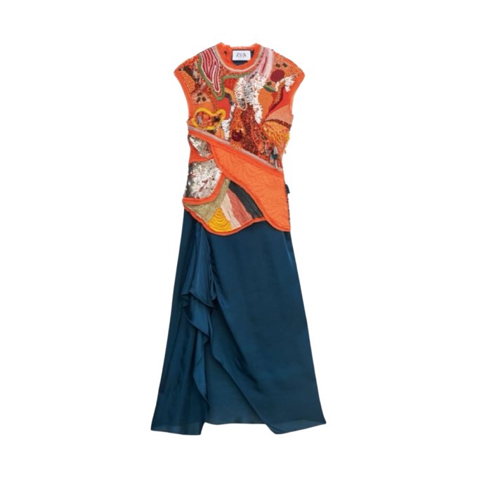 Zara atelier hand beaded dress