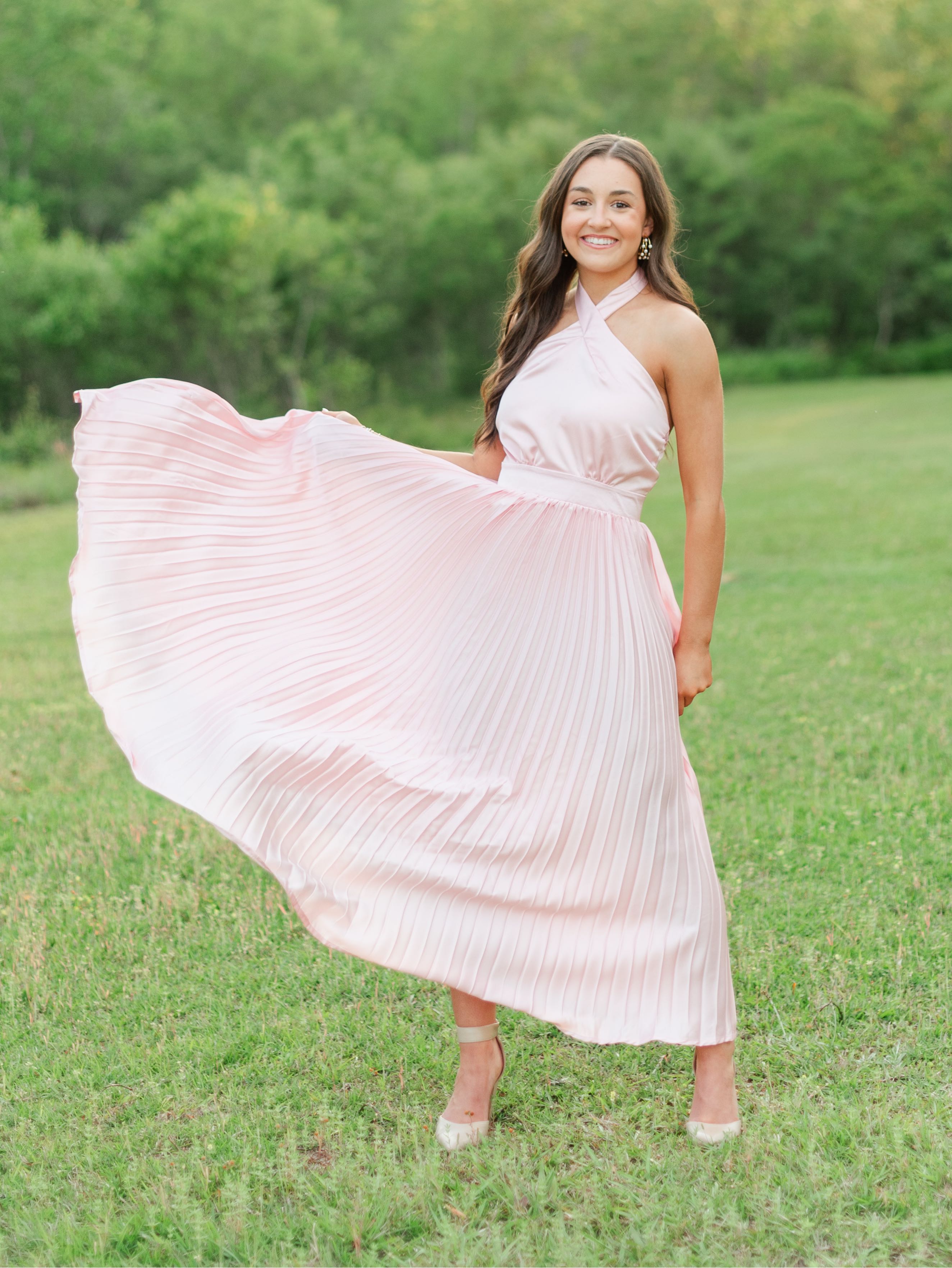 Pink Halter Maxi