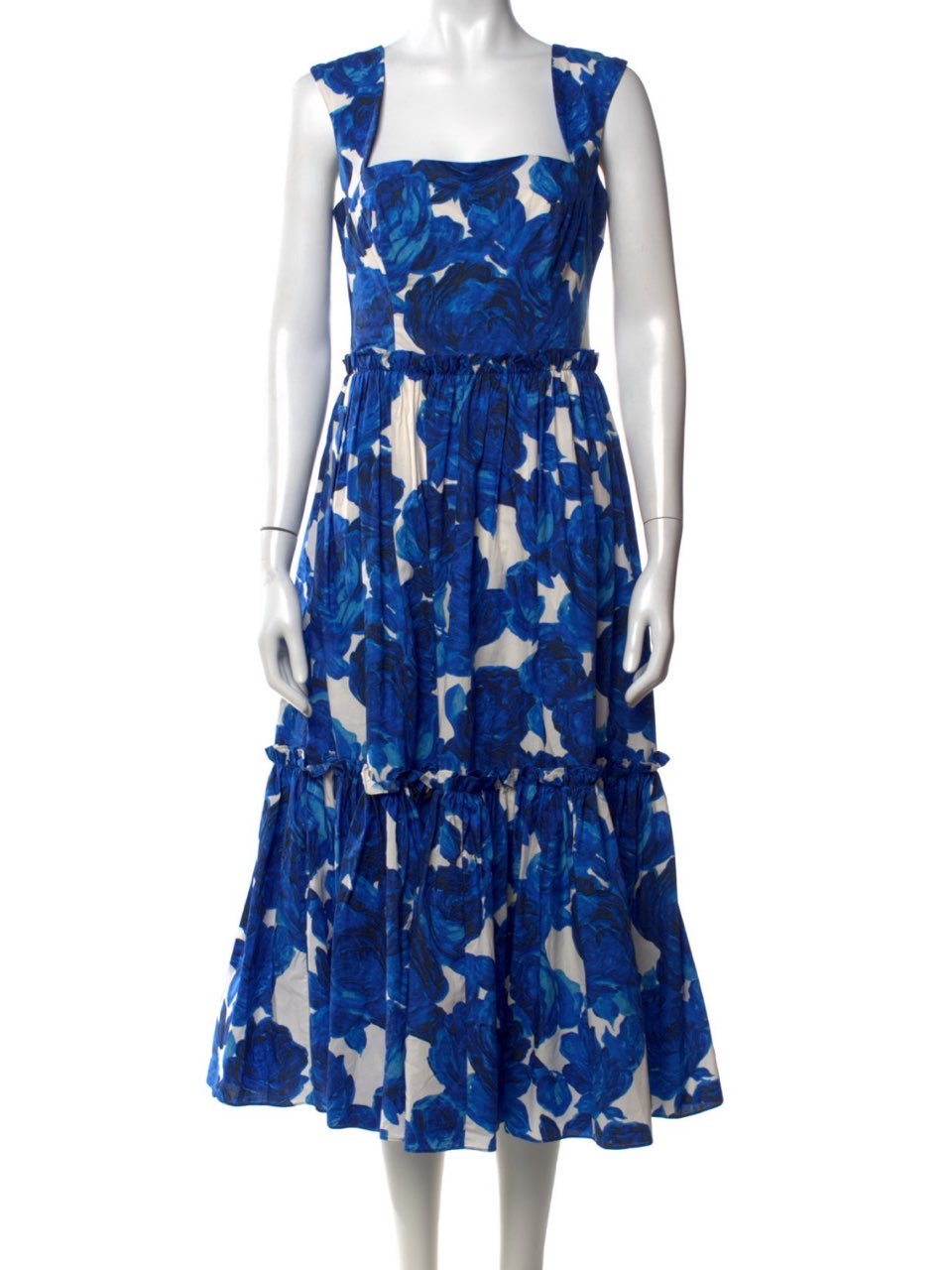 Cara Cara Blue Floral Midi Dress