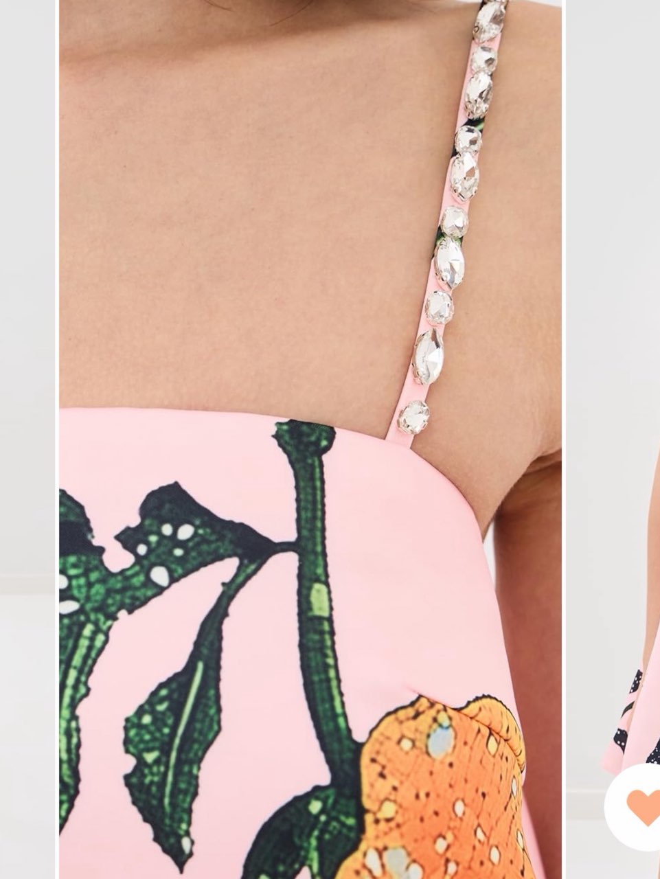 Pink Floral Jacquard Mini Dress