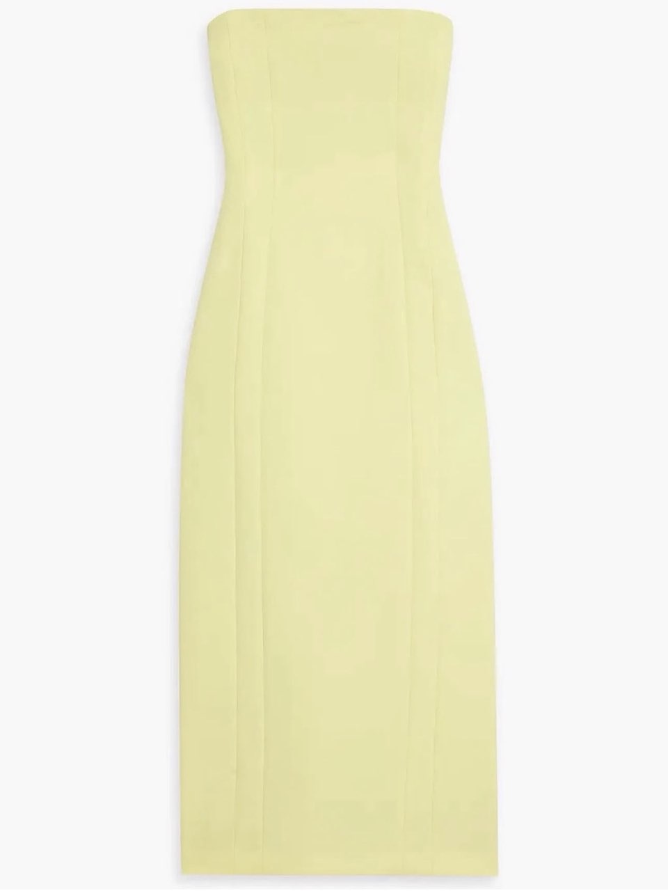 ALC Yellow Strapless Maxi Dress
