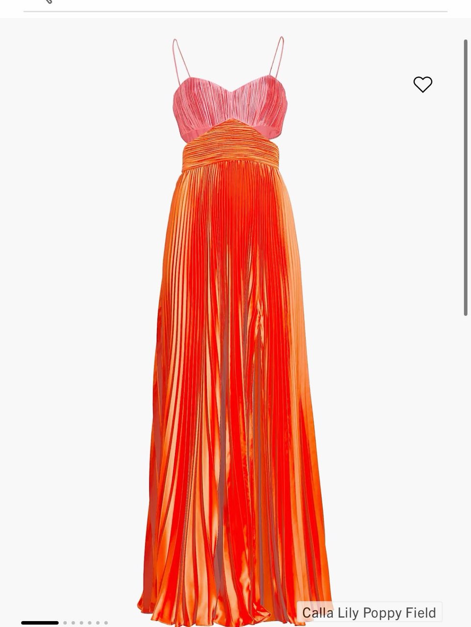 AMUR Elodie Satin Pleated Gown