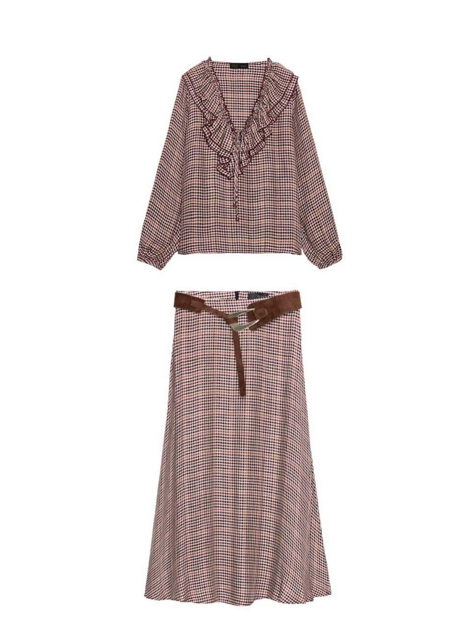 Zara Plaid Set