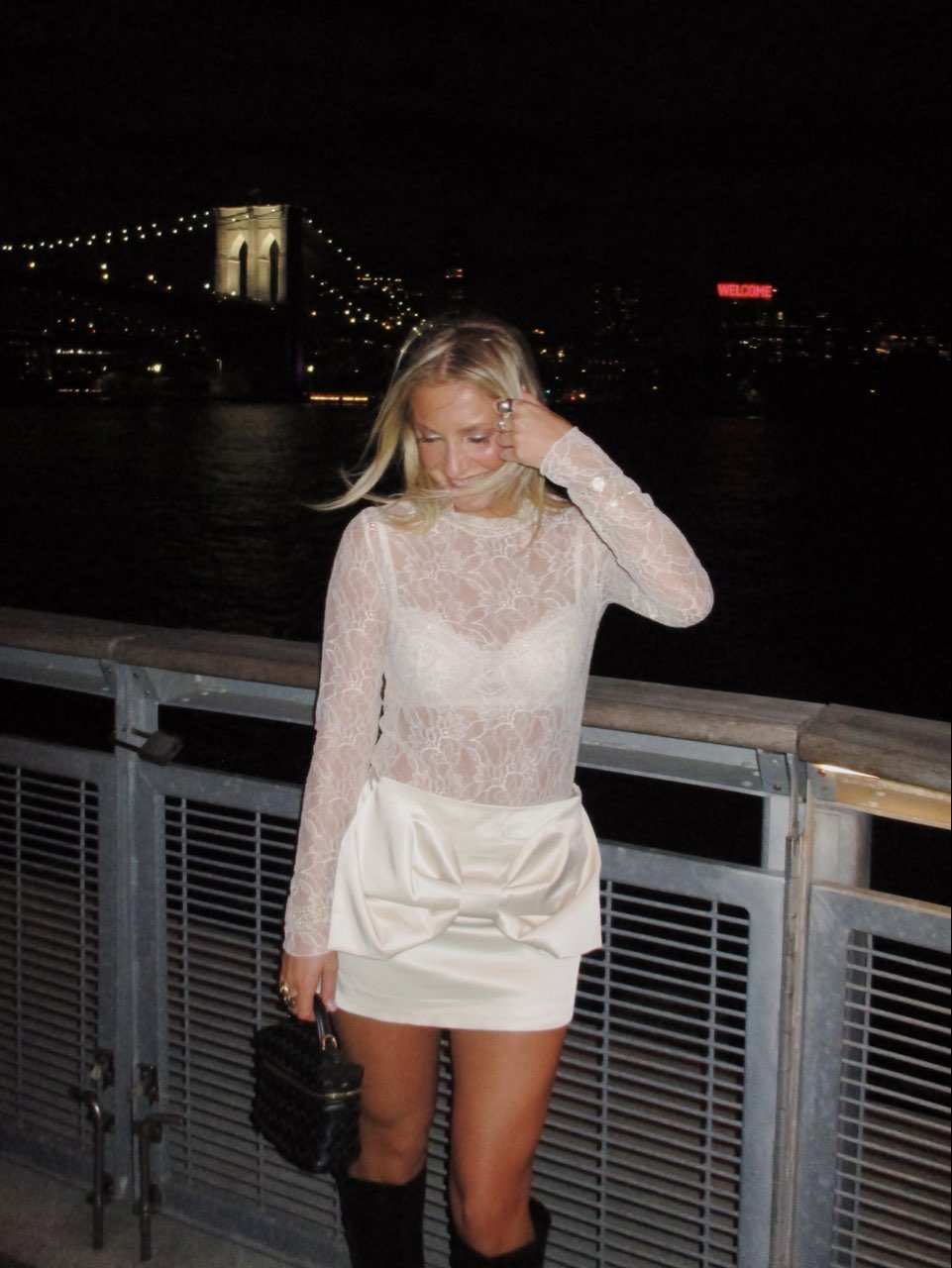 Zara Bow Mini Skirt