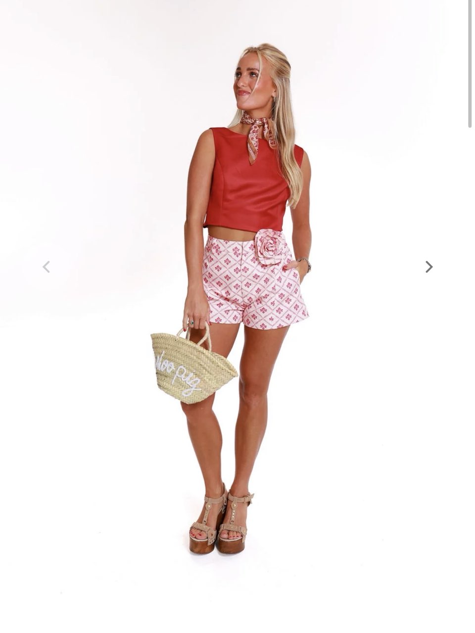 Opal Short - Cherry Floral