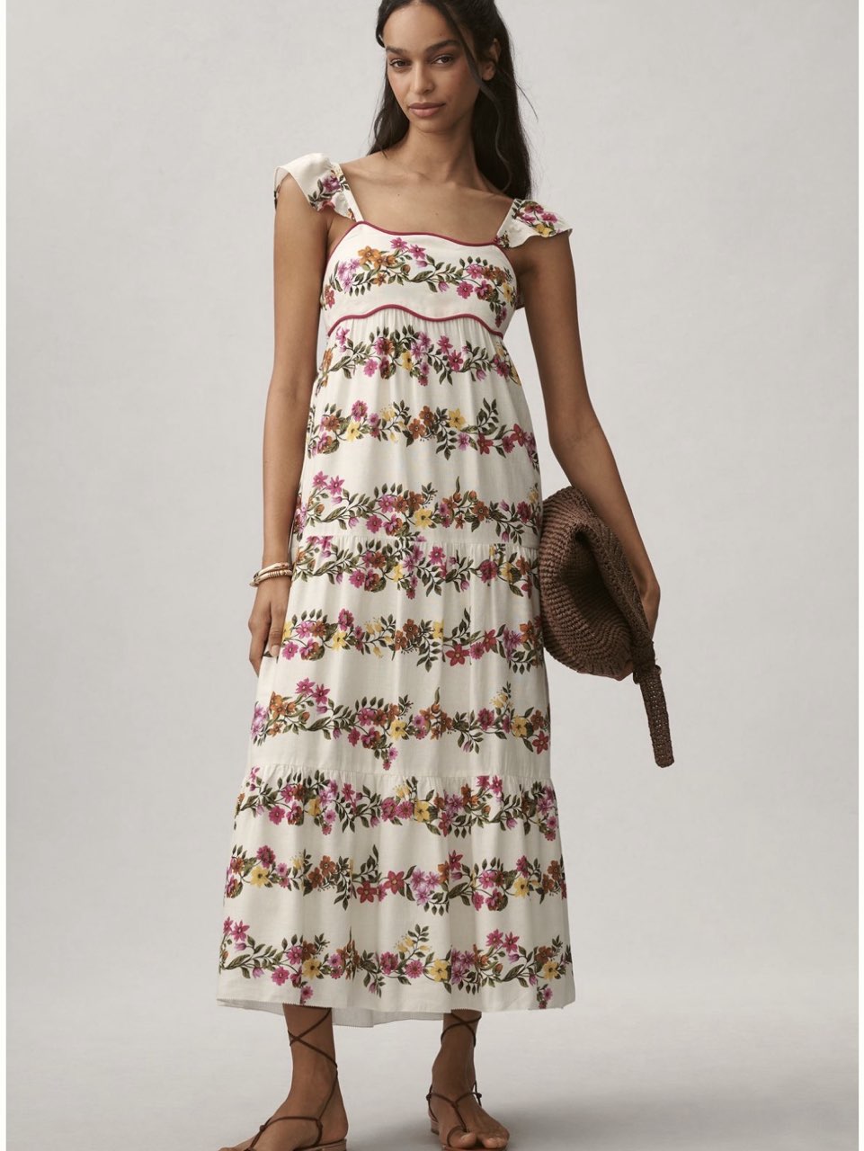Saylor floral maxi dress