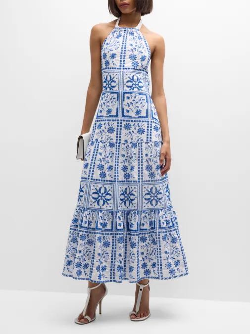 Milly Halter Midi Dress