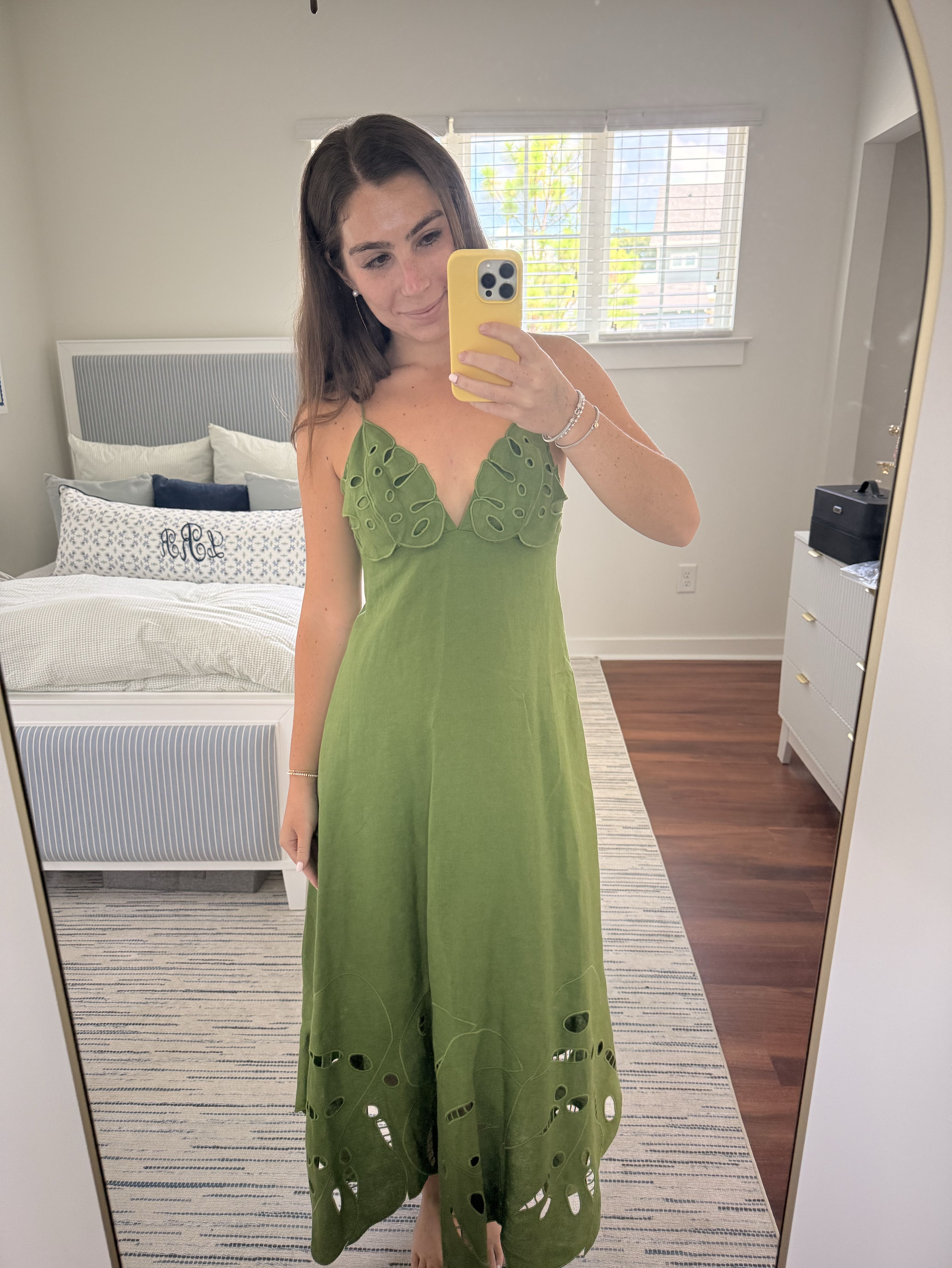 Farm Rio Leaf Midi Dress