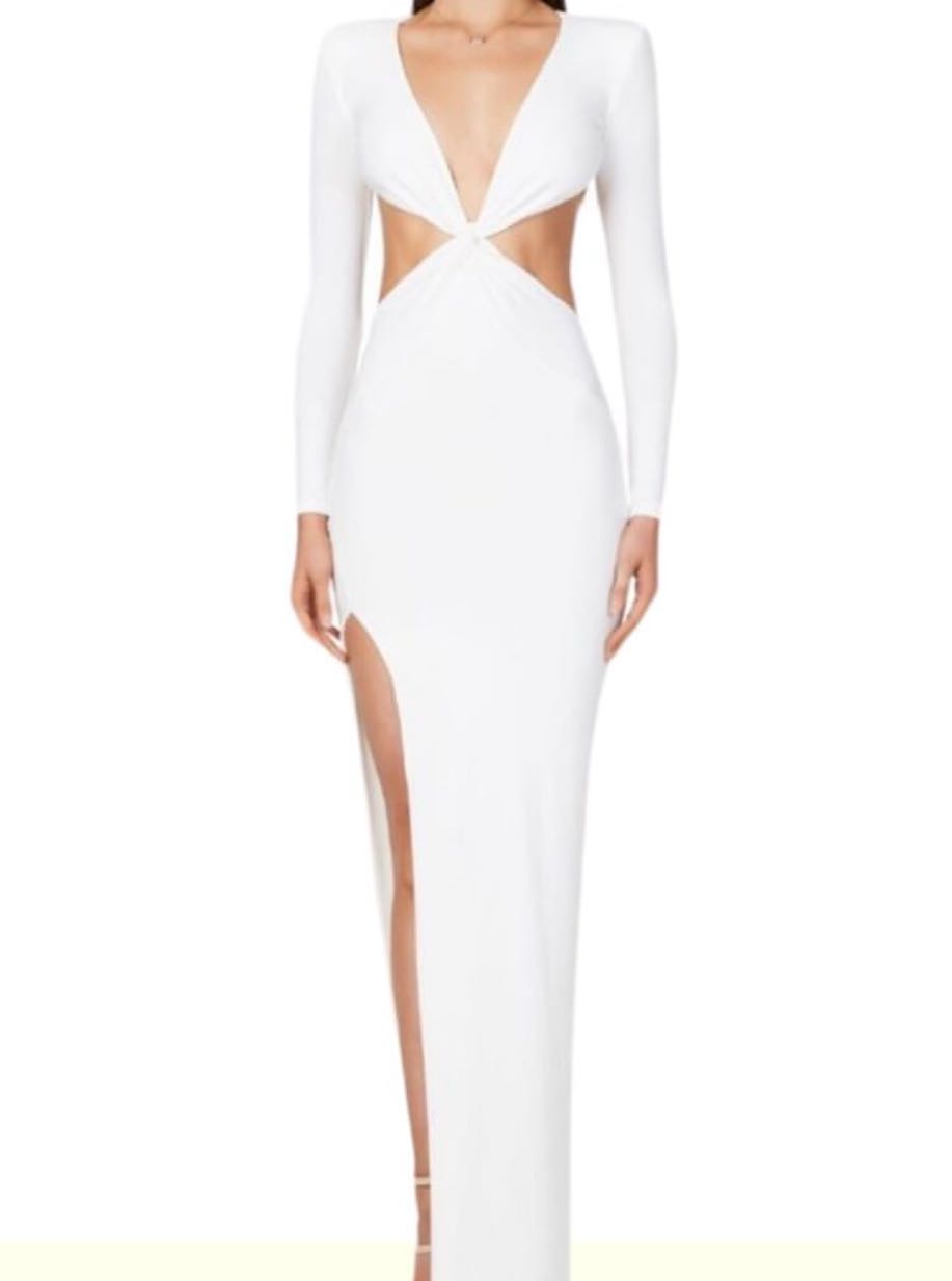 white dress