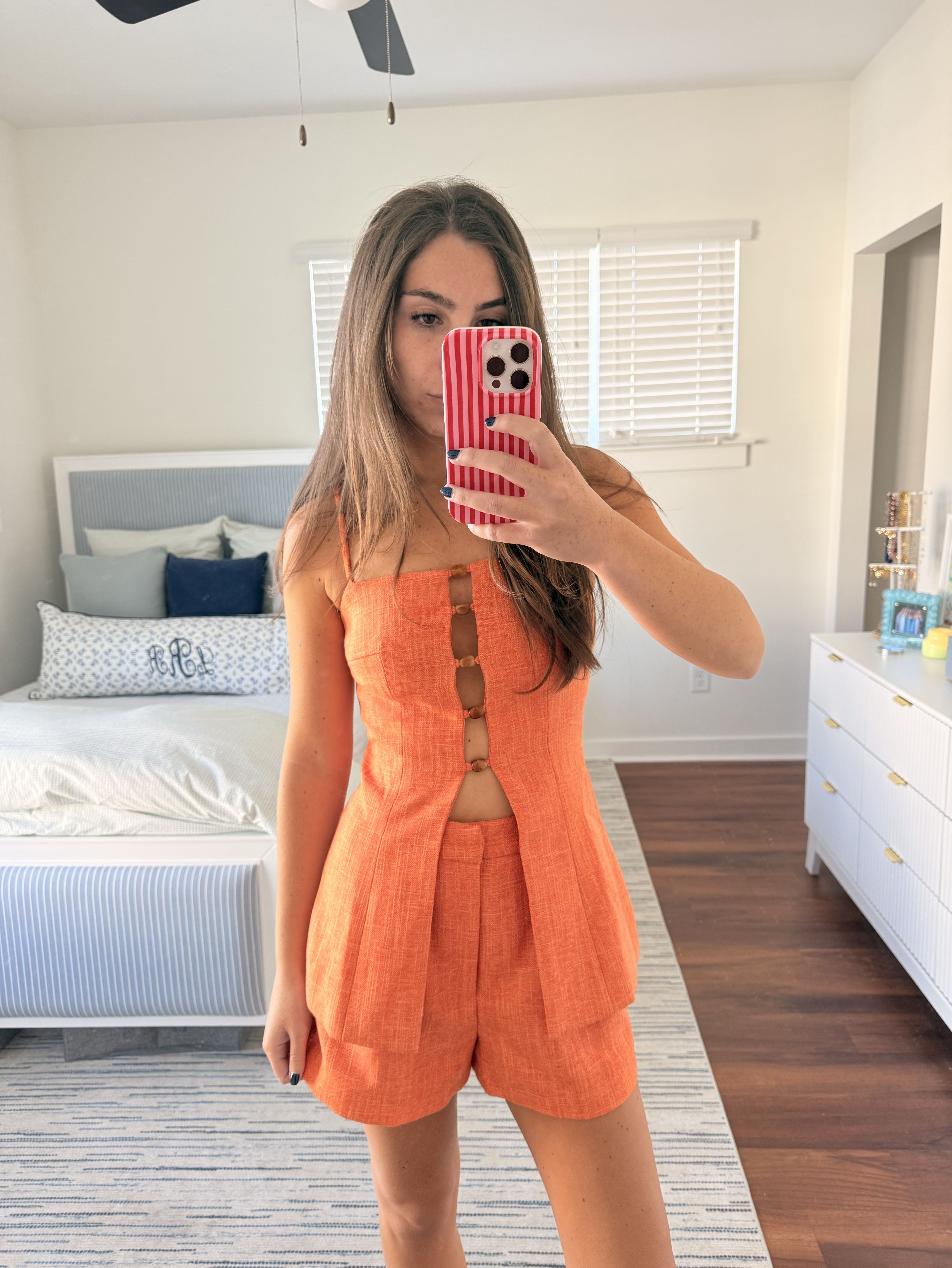 Beaded Orange Set