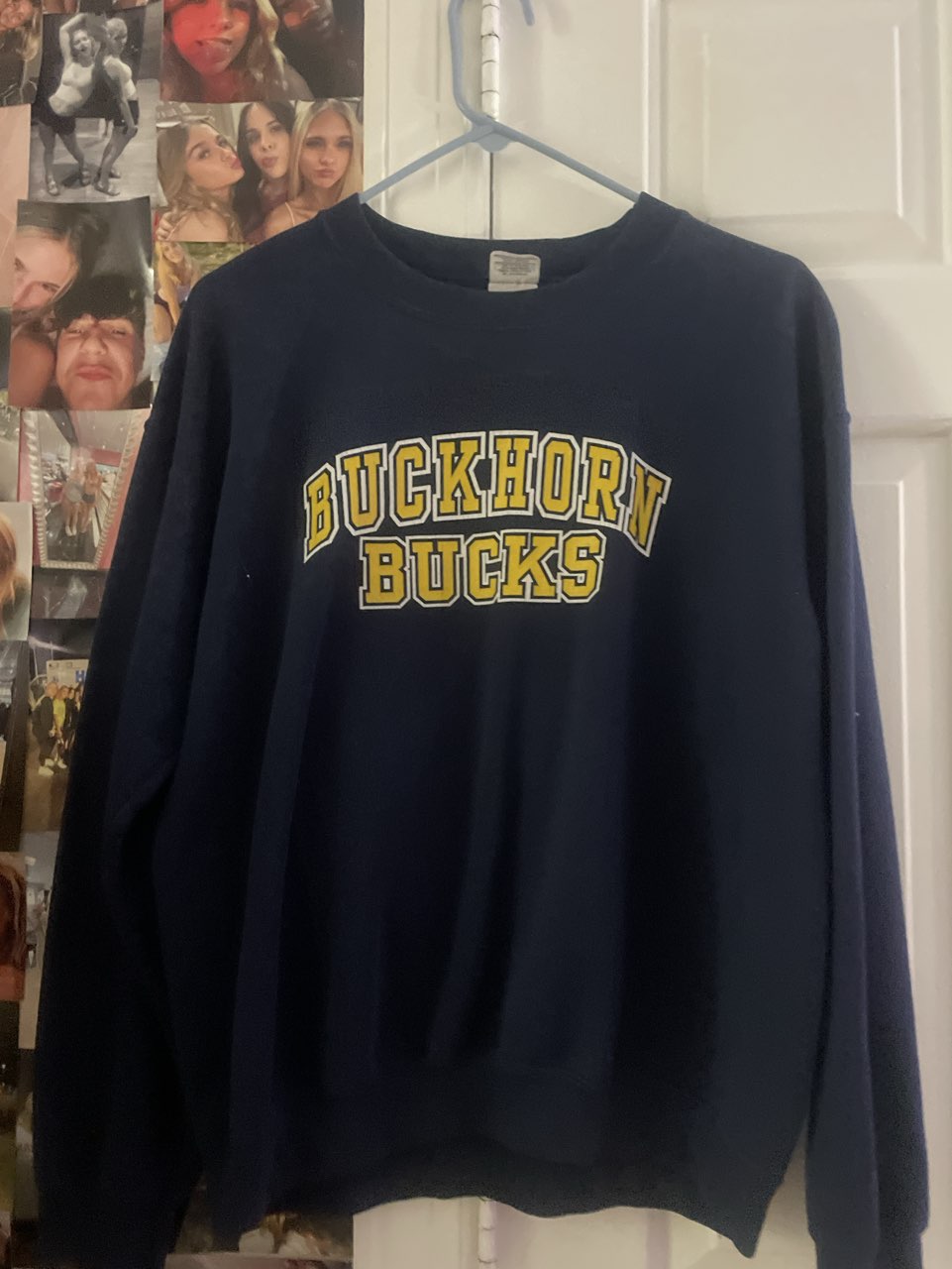 Navy Buckhorn Bucks Graphic Sweatshirt