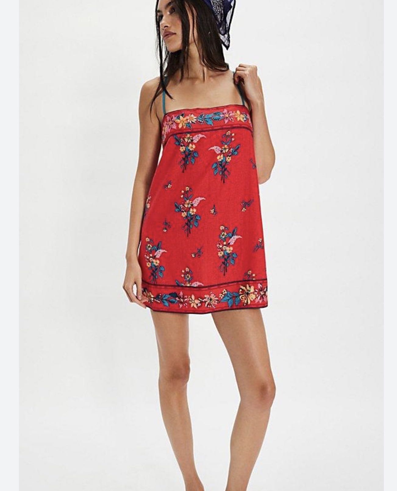 Free people embroidered mini dress