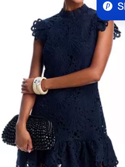 Navy Aqua Dress