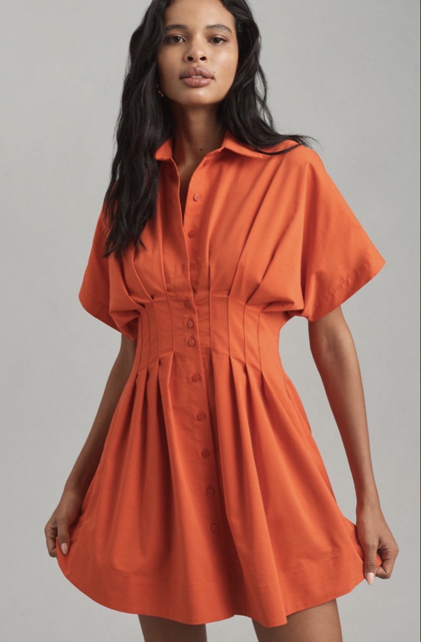 Orange Mini Dres